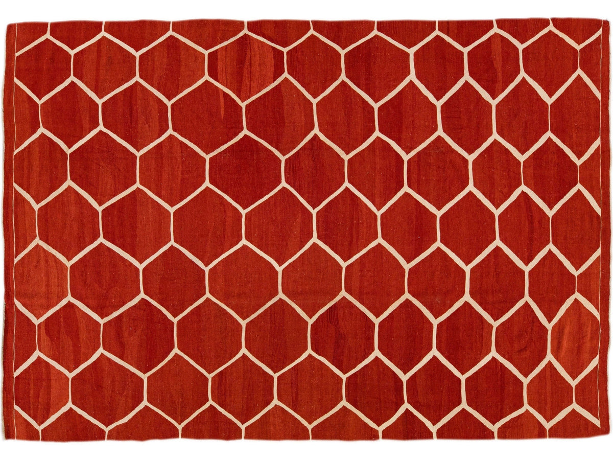 Modern Kilim Wool Rug 8 X 12