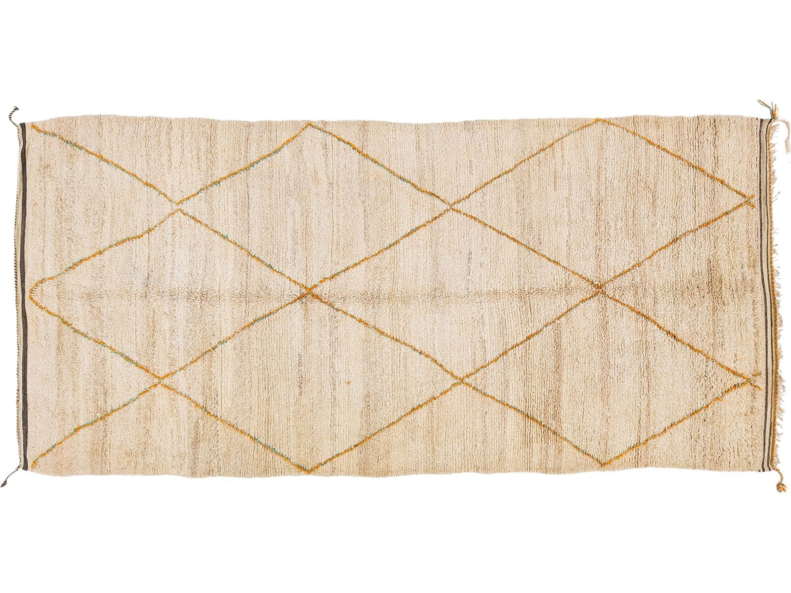 Vintage Moroccan Tribal Wool Rug 6 X 12