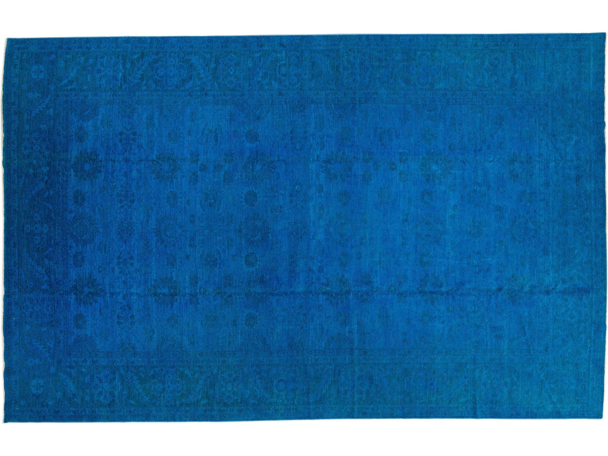 Vintage Overdyed Wool Rug 12 X 19