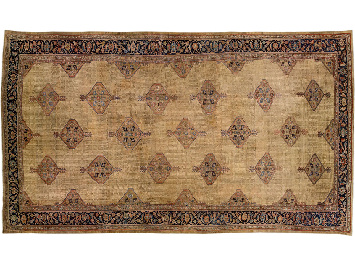 Antique Hamadan Wool Rug 14 X 24