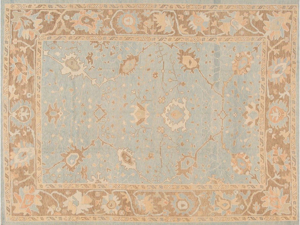 Modern Turkish Oushak Handmade Rug 9 X 12