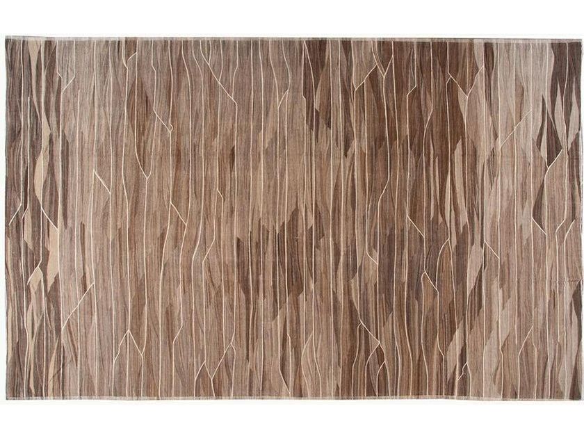 Modern Kilim Flatweave Wool Rug 14 X 21