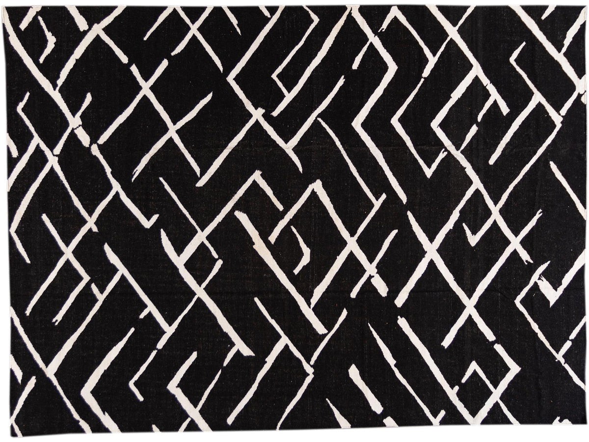 21st Century Modern Kilim Wool Rug 10 X 14