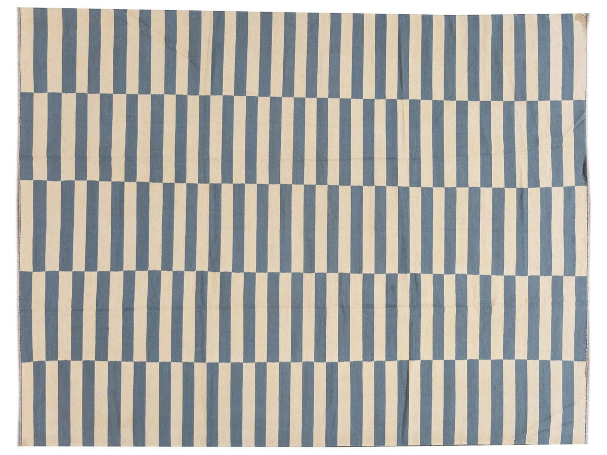 Modern Striped Flatweave Kilim Rug 9 X 12