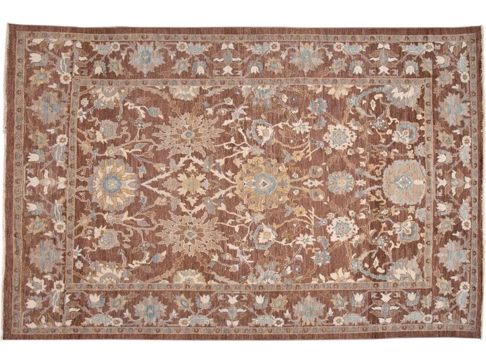 Contemporary Sultanabad Wool Rug 10 X 14