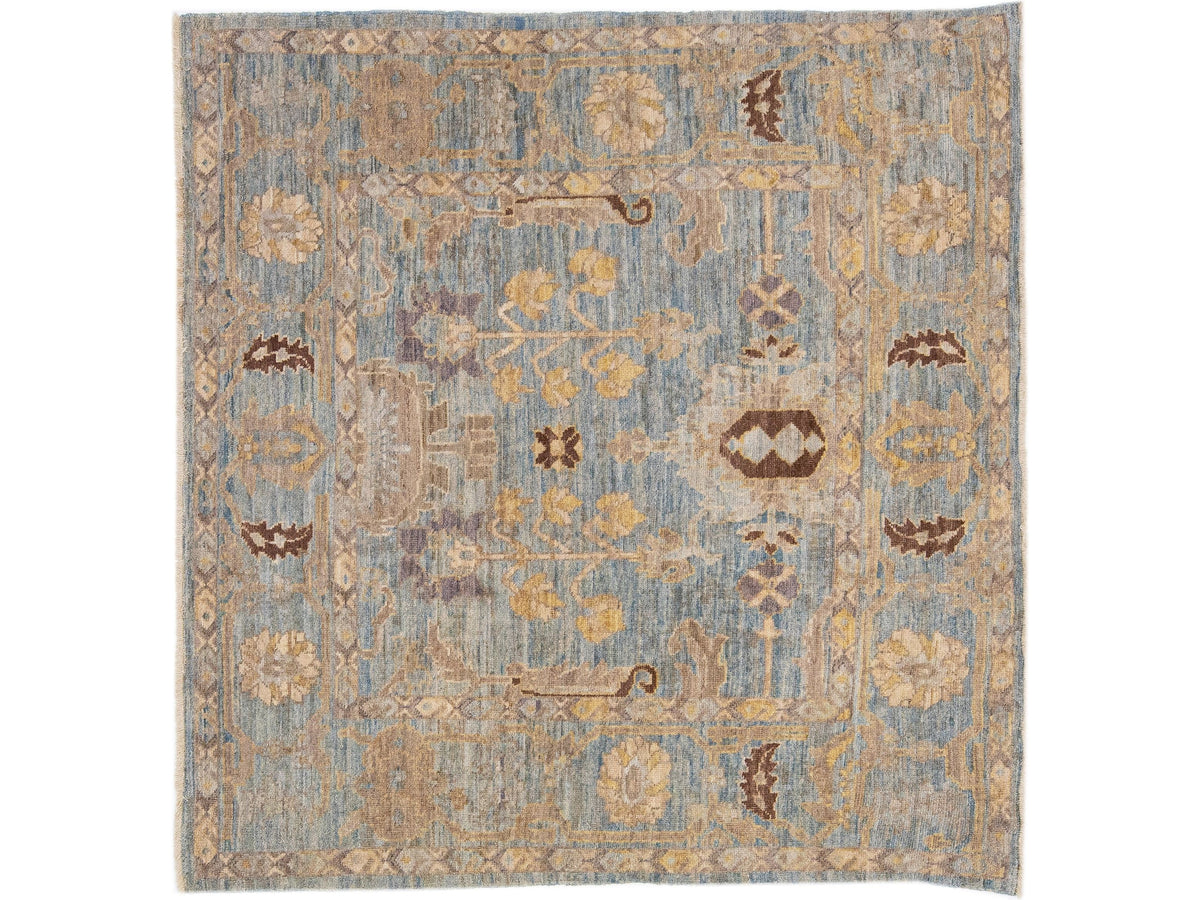 Modern Sultanabad Wool Rug 6 X 6