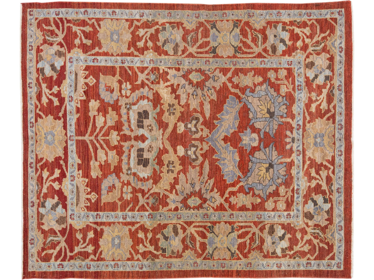 Modern Sultanabad Wool Rug 7 X 8