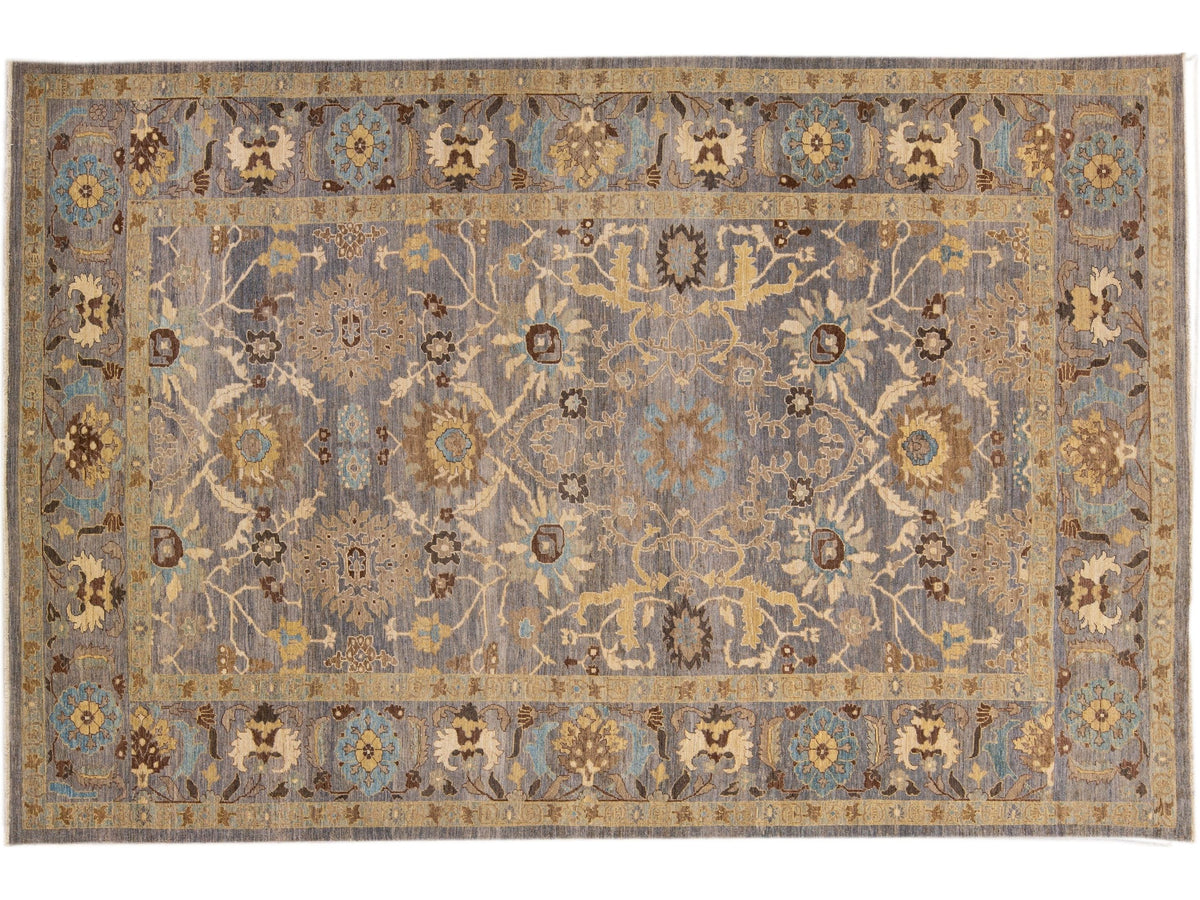 Modern Sultanabad Wool Rug 12 X 18