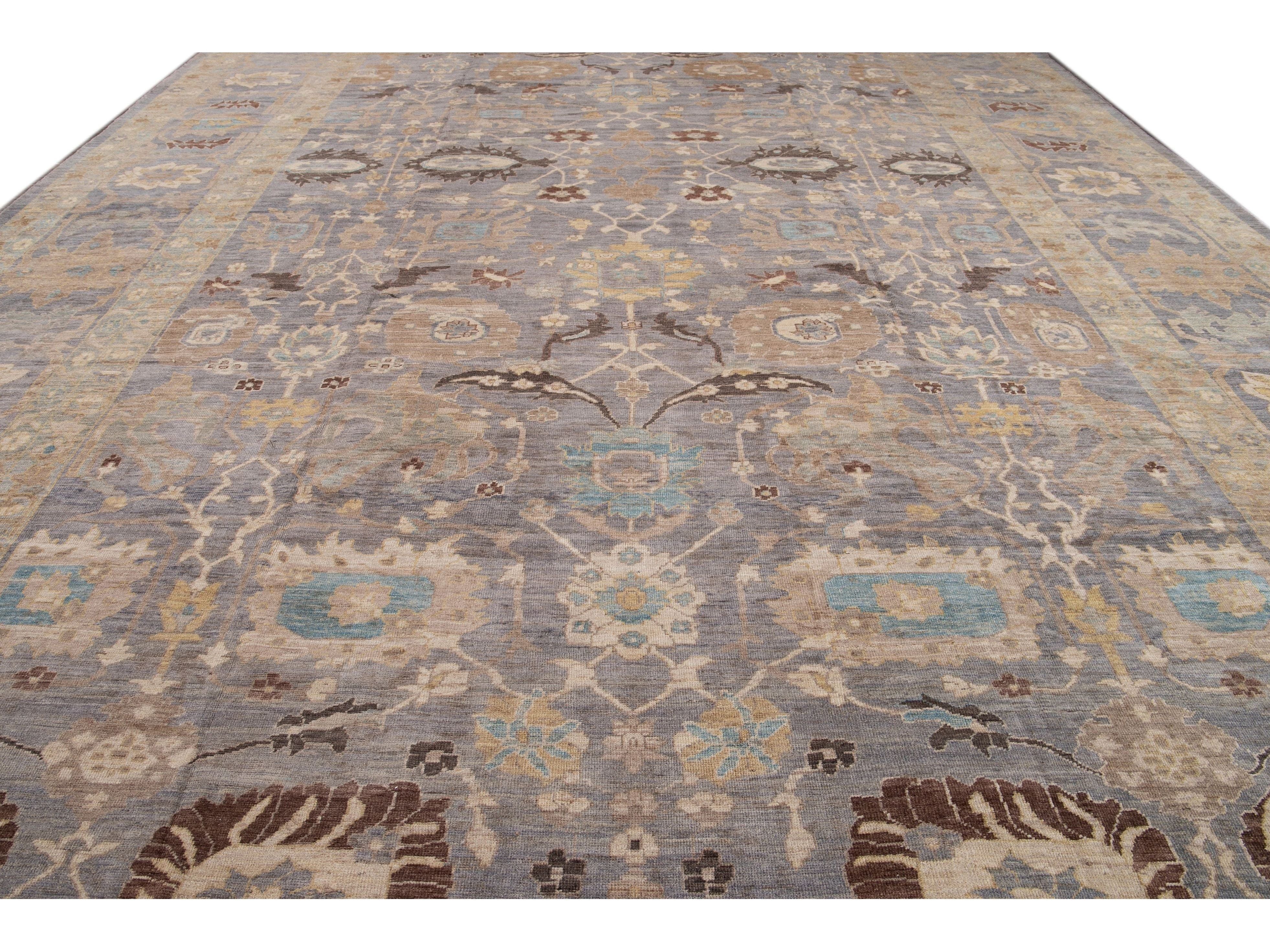 21st Century Modern Sultanabad Oversize Wool Rug