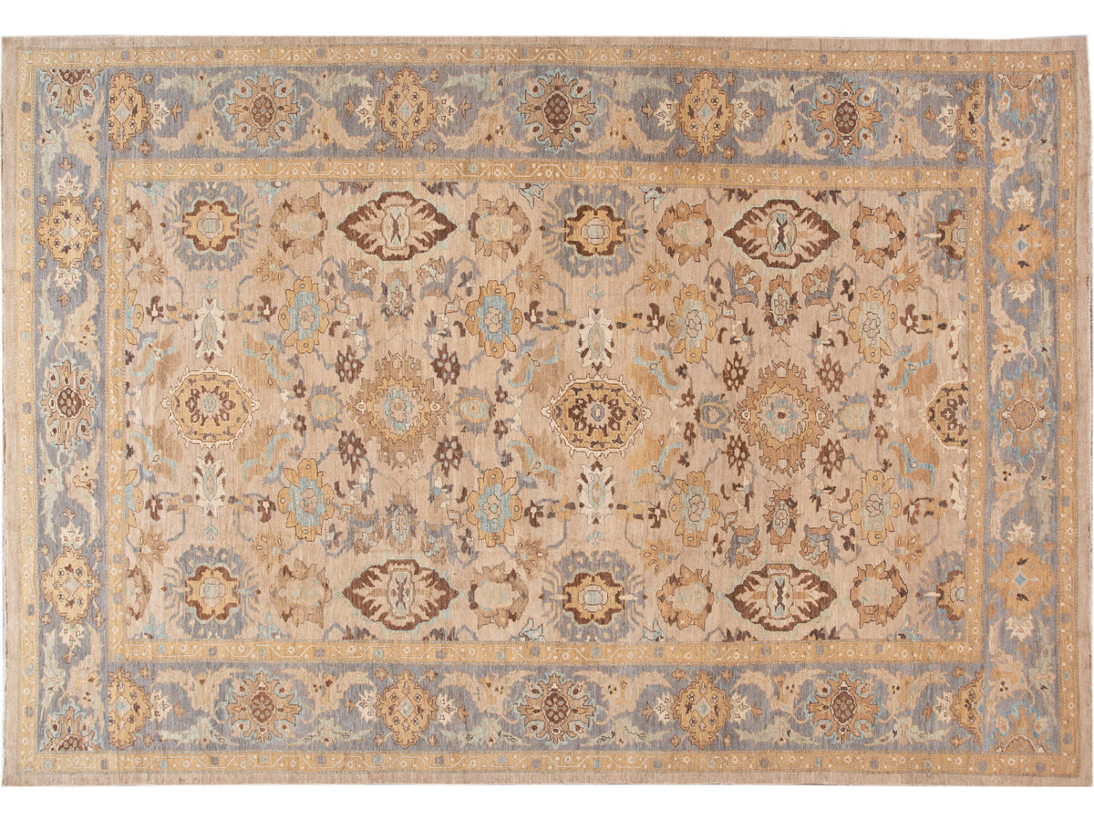 Modern Sultanabad Wool Rug 13 X 19