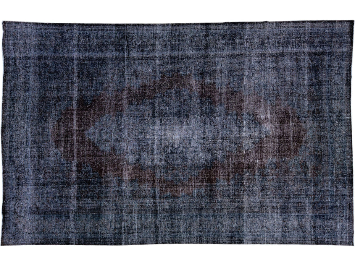 Vintage Overdyed Wool Rug 11 X 17