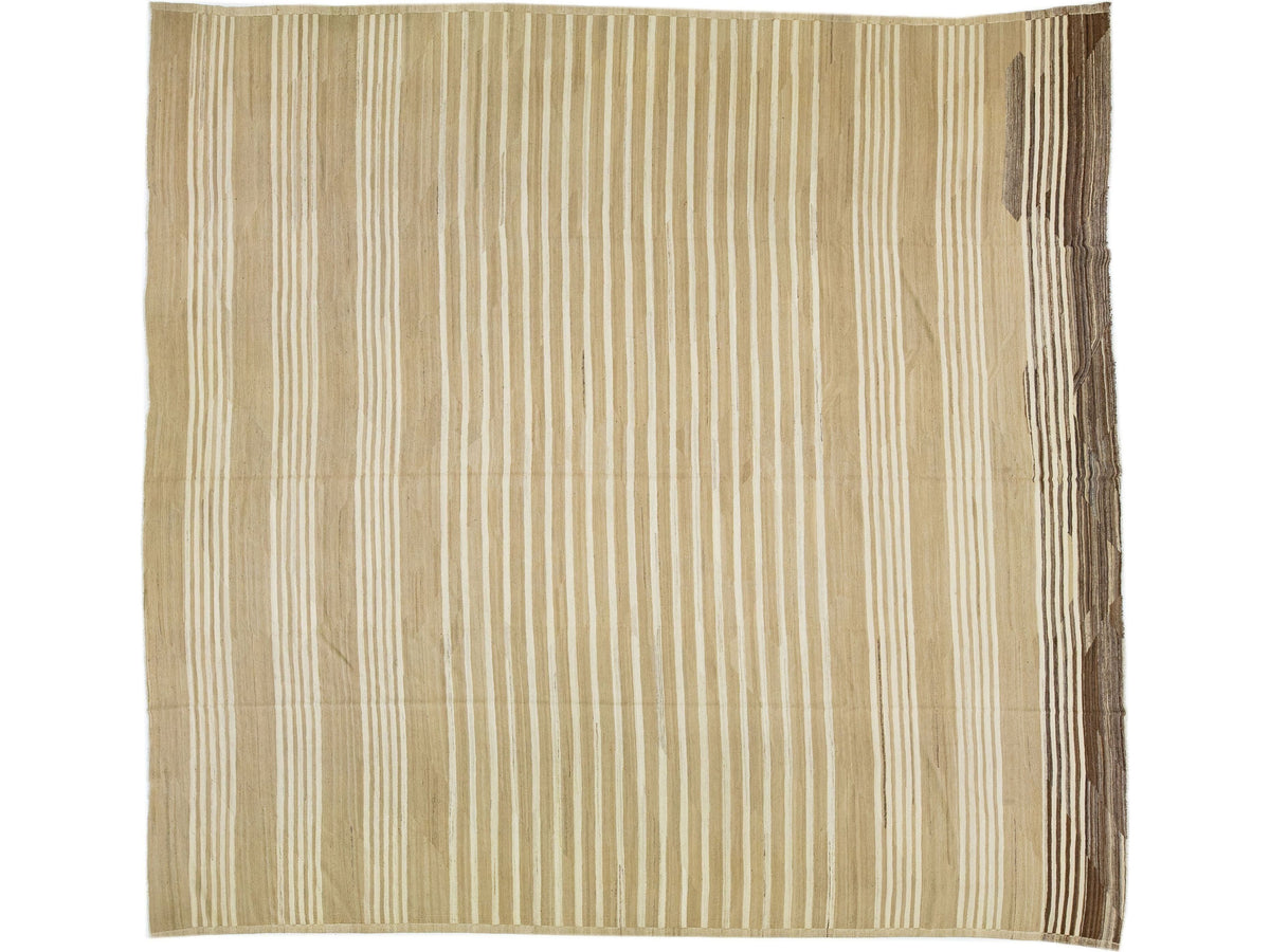 Modern Kilim Wool Rug 15 X 15