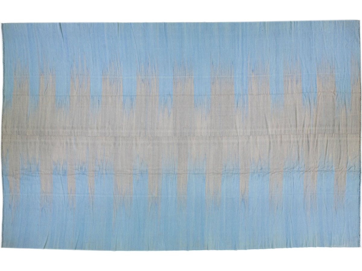 Modern Kilim Wool Rug 12 X 19