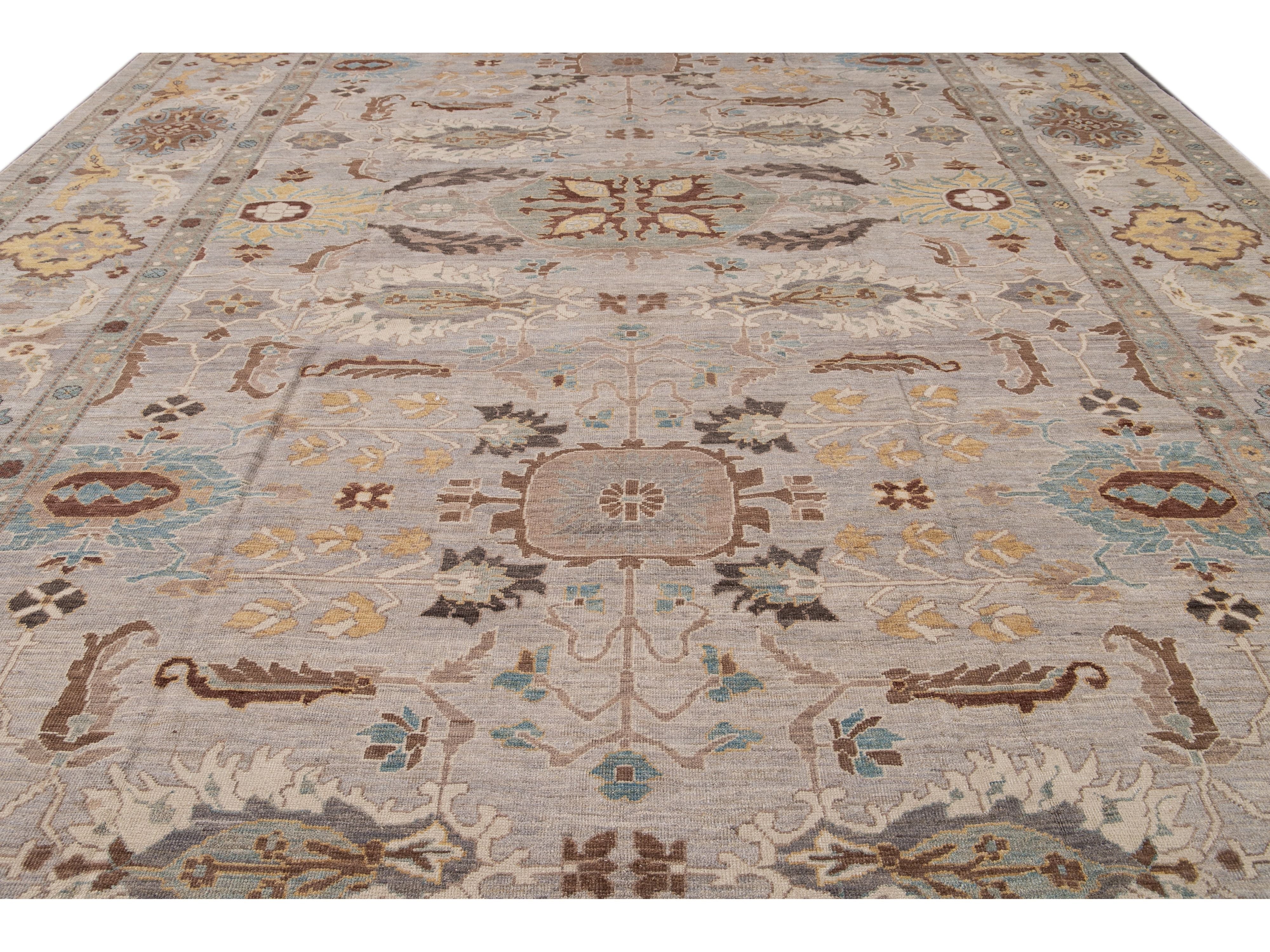 21st Century Modern Sultanabad Oversize Wool Rug