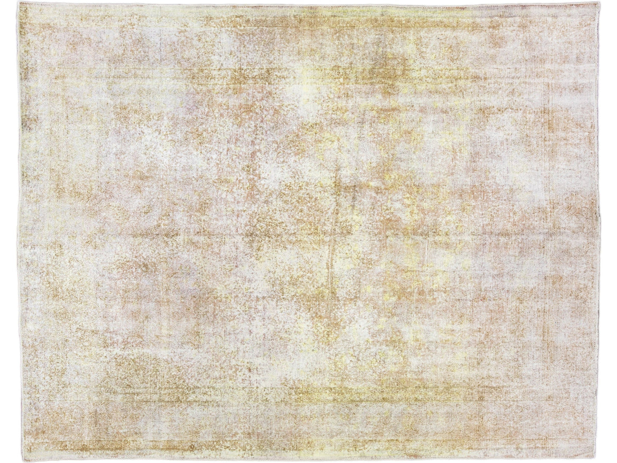 Vintage Overdyed Wool Rug 9 X 12