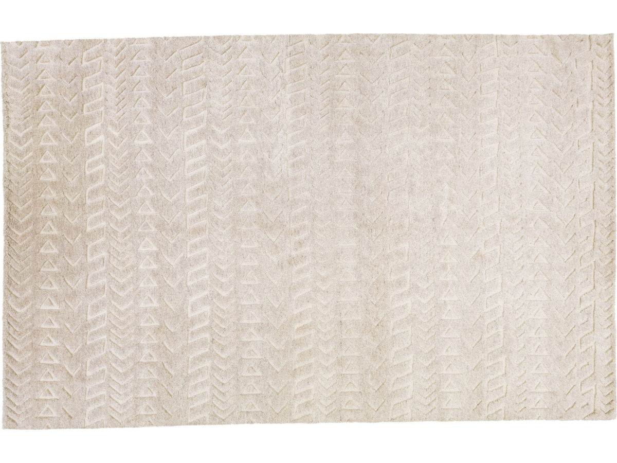 Modern Moroccan Wool Rug 8 X 13