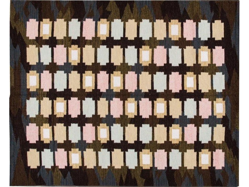 Modern Swedish Wool Rug 8 X 10