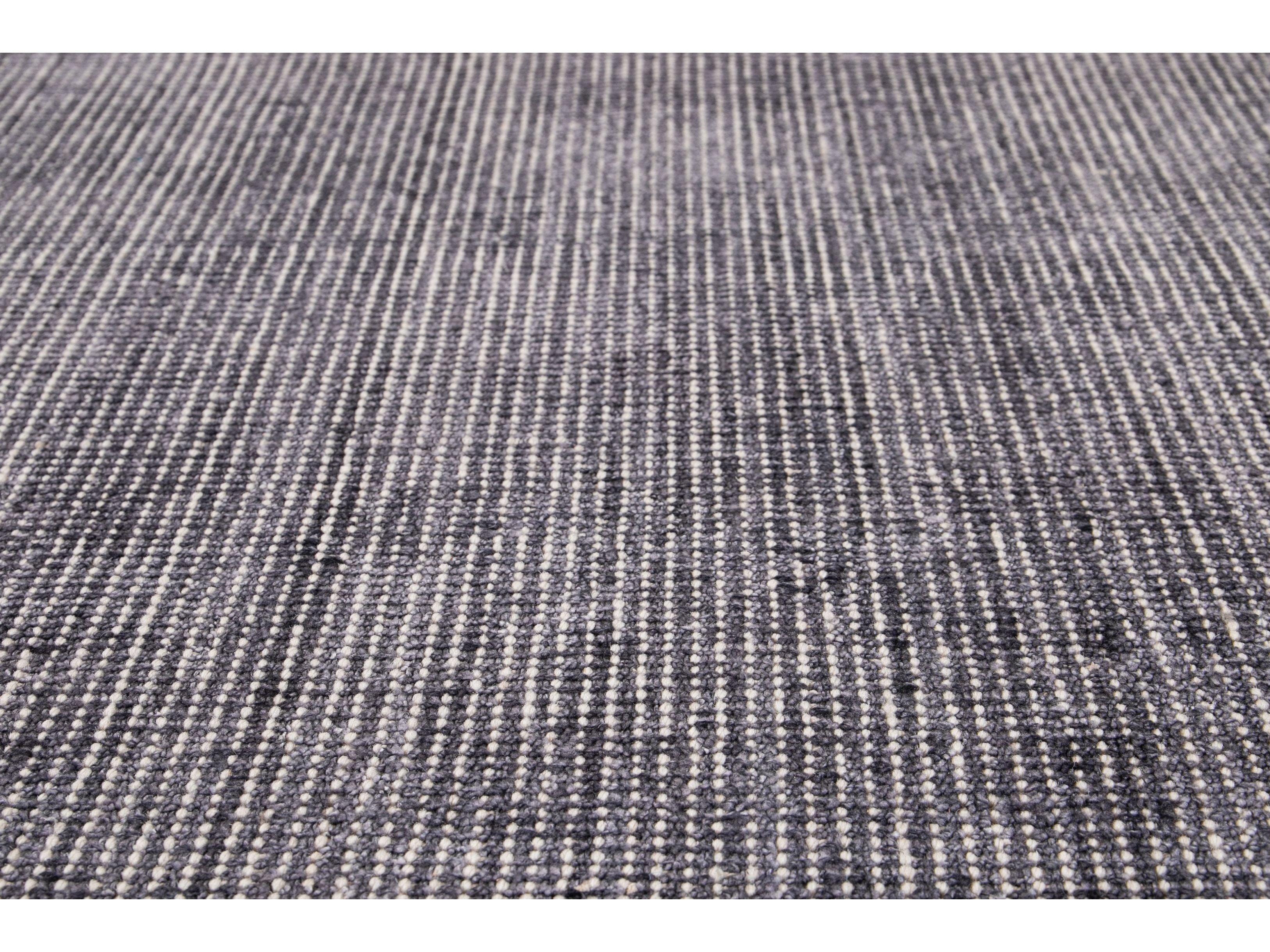 Modern Bamboo & Silk Boho Rug 9 X 12