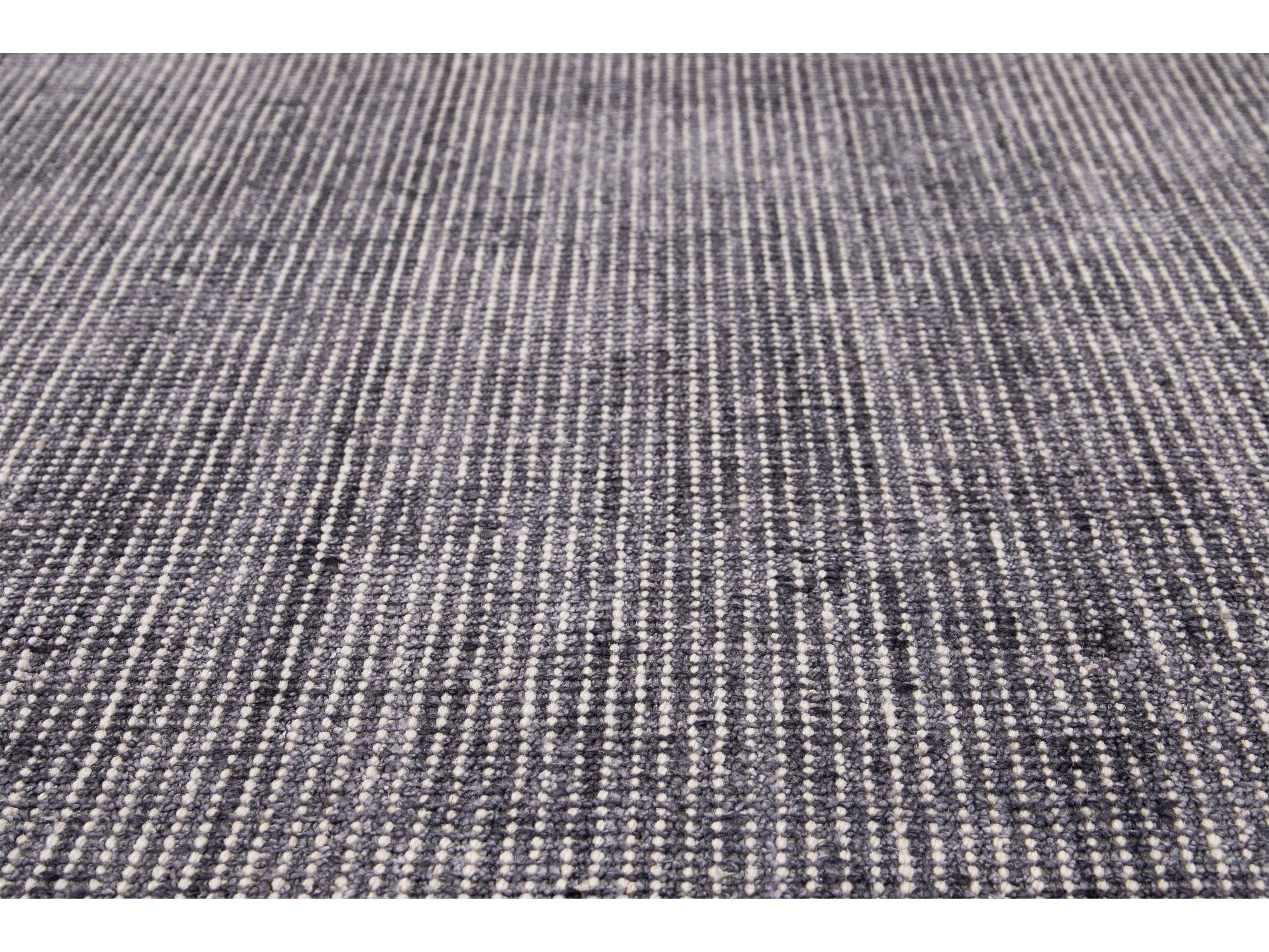 Modern Bamboo & Silk Boho Rug 9 X 12