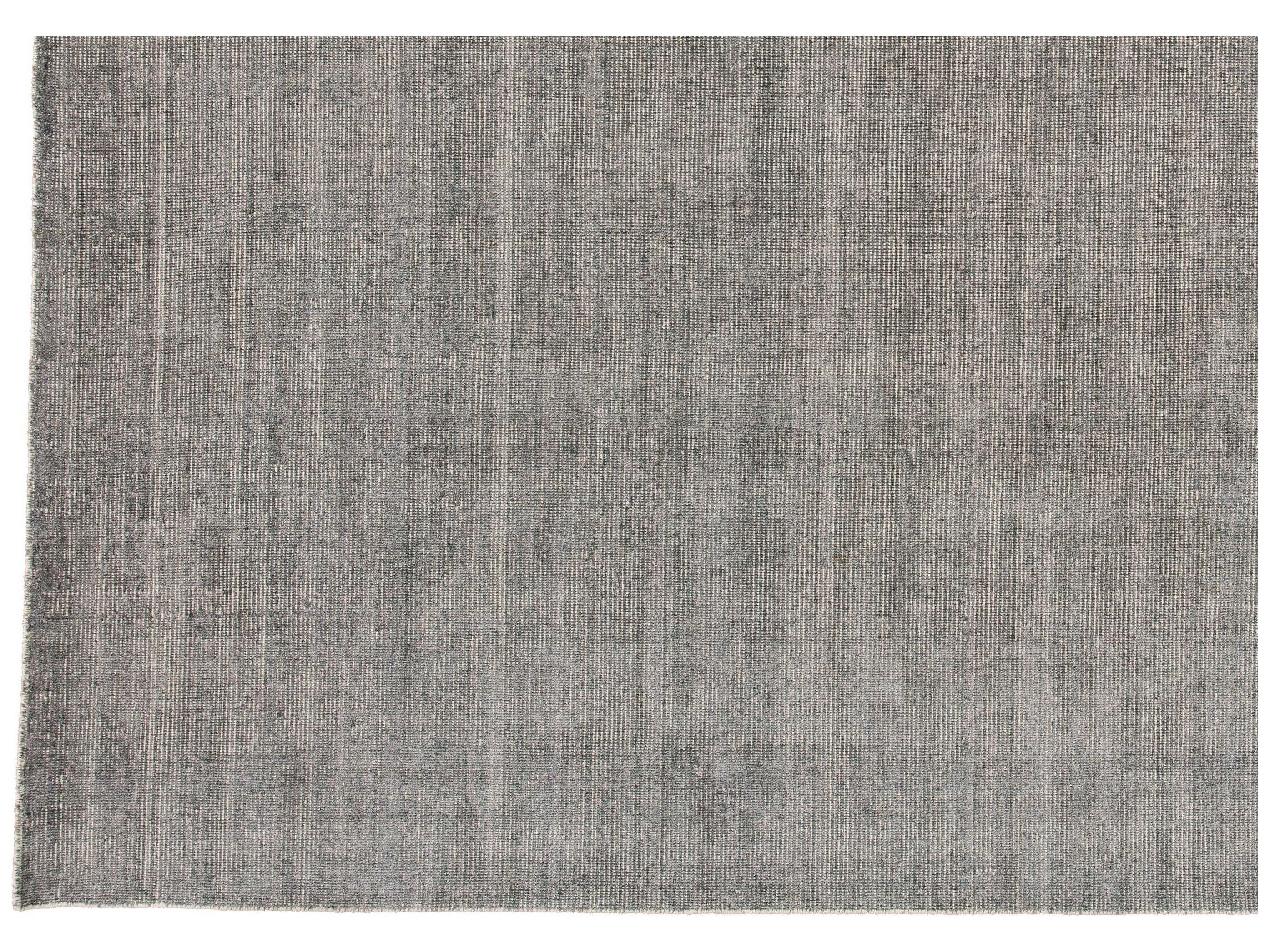 Modern Bamboo & Silk Boho Rug 10 X 14