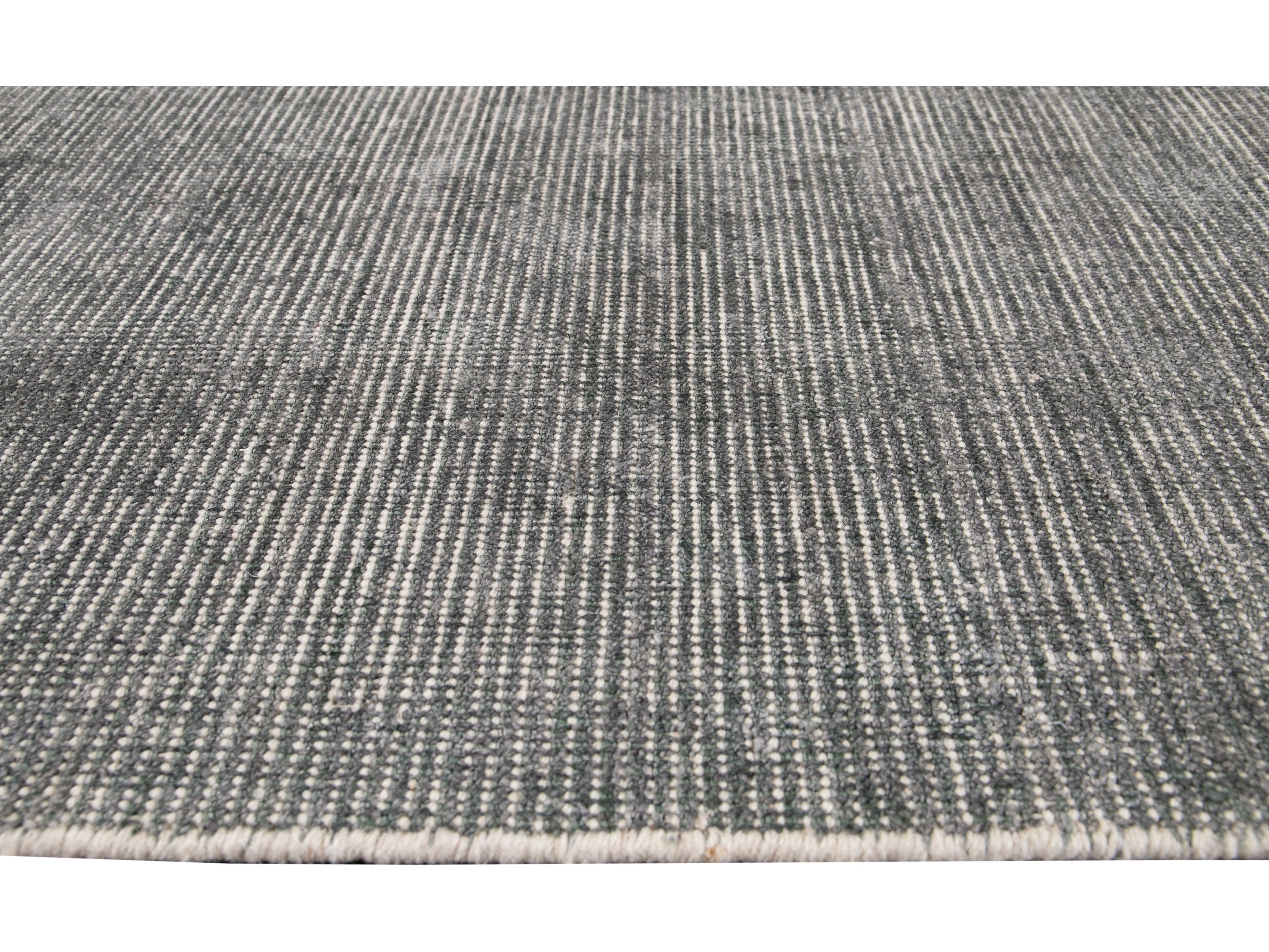 Modern Bamboo & Silk Boho Rug 10 X 14