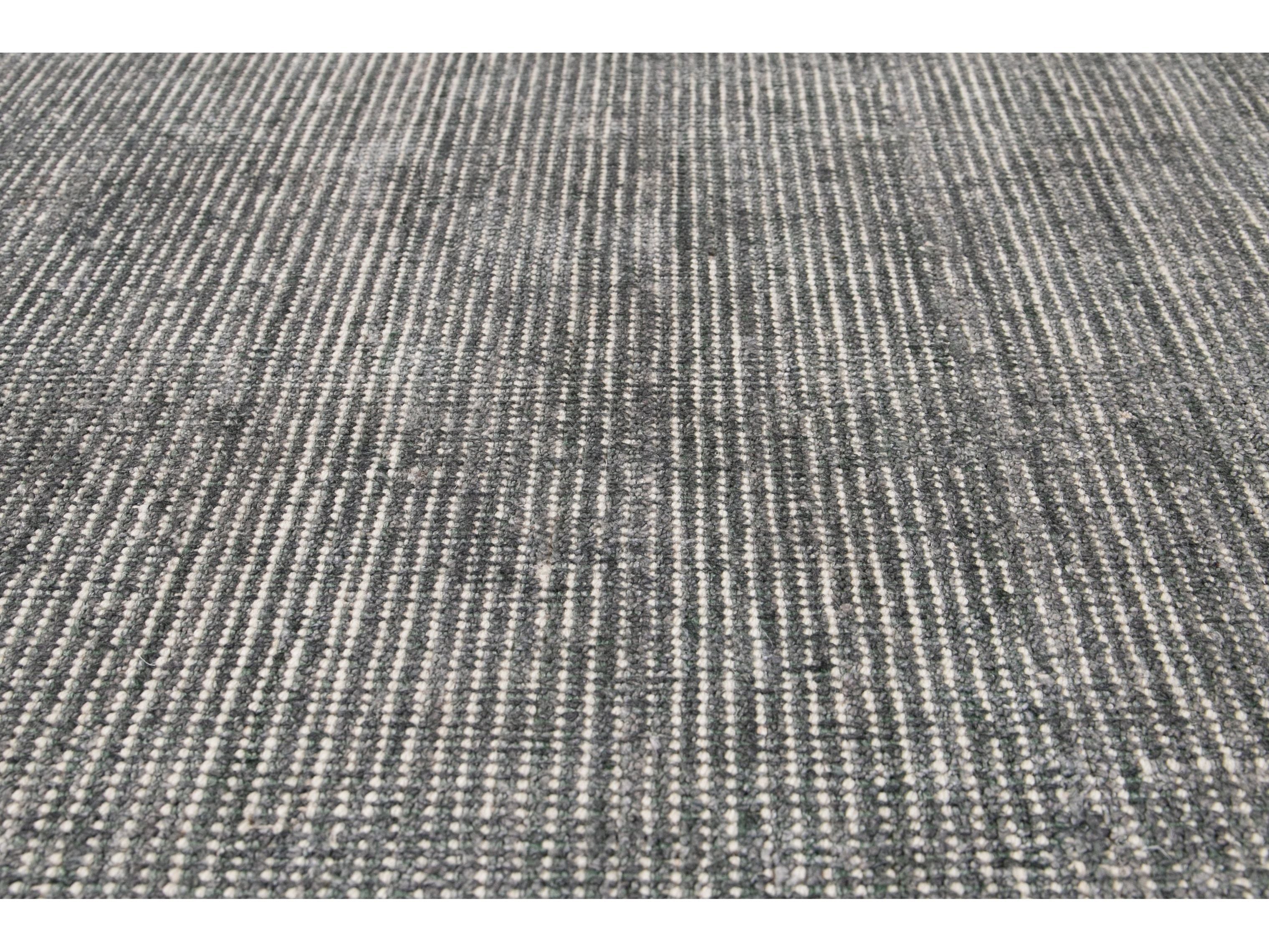 Modern Bamboo & Silk Boho Rug 10 X 14