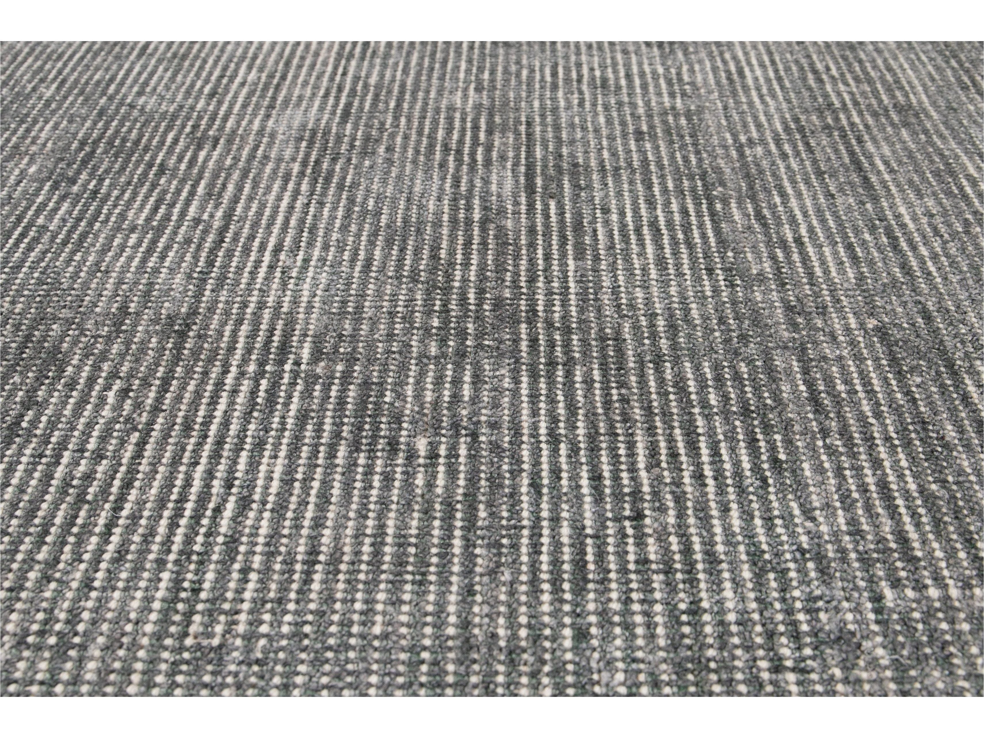 Modern Bamboo & Silk Boho Rug 10 X 14