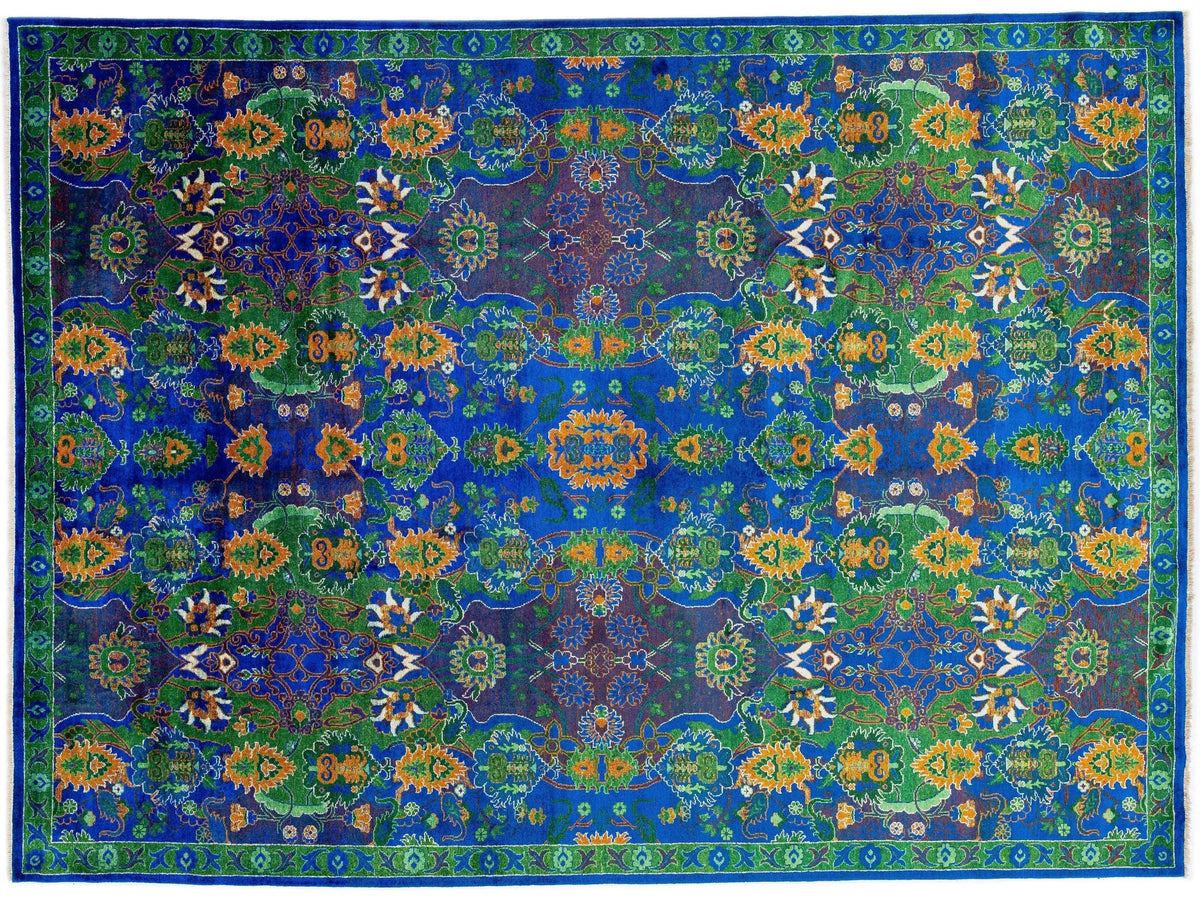 Contemporary Transitional Wool Rug 9 X 12