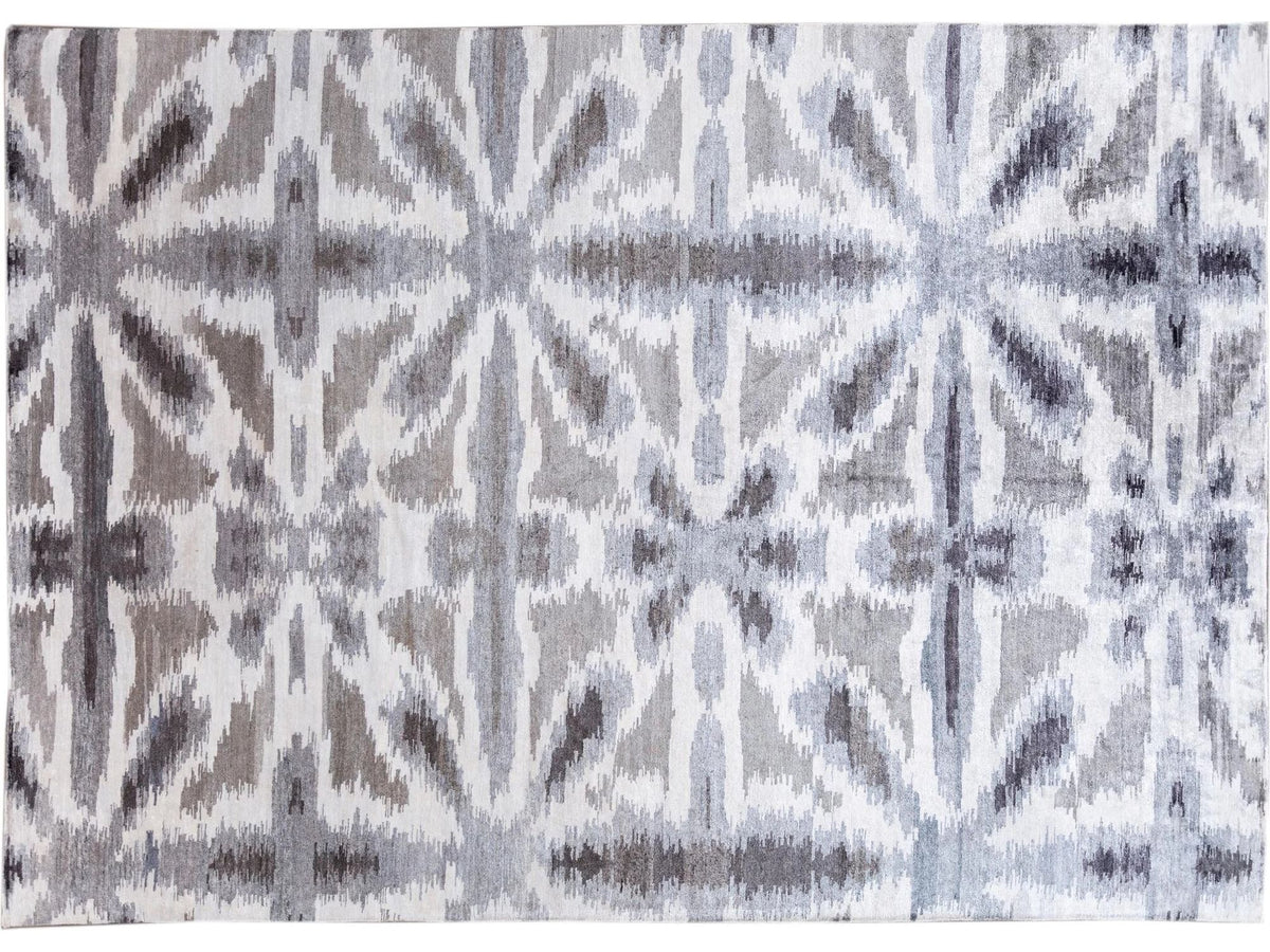 21st Century Modern Indian Silk Rug 10 X 14