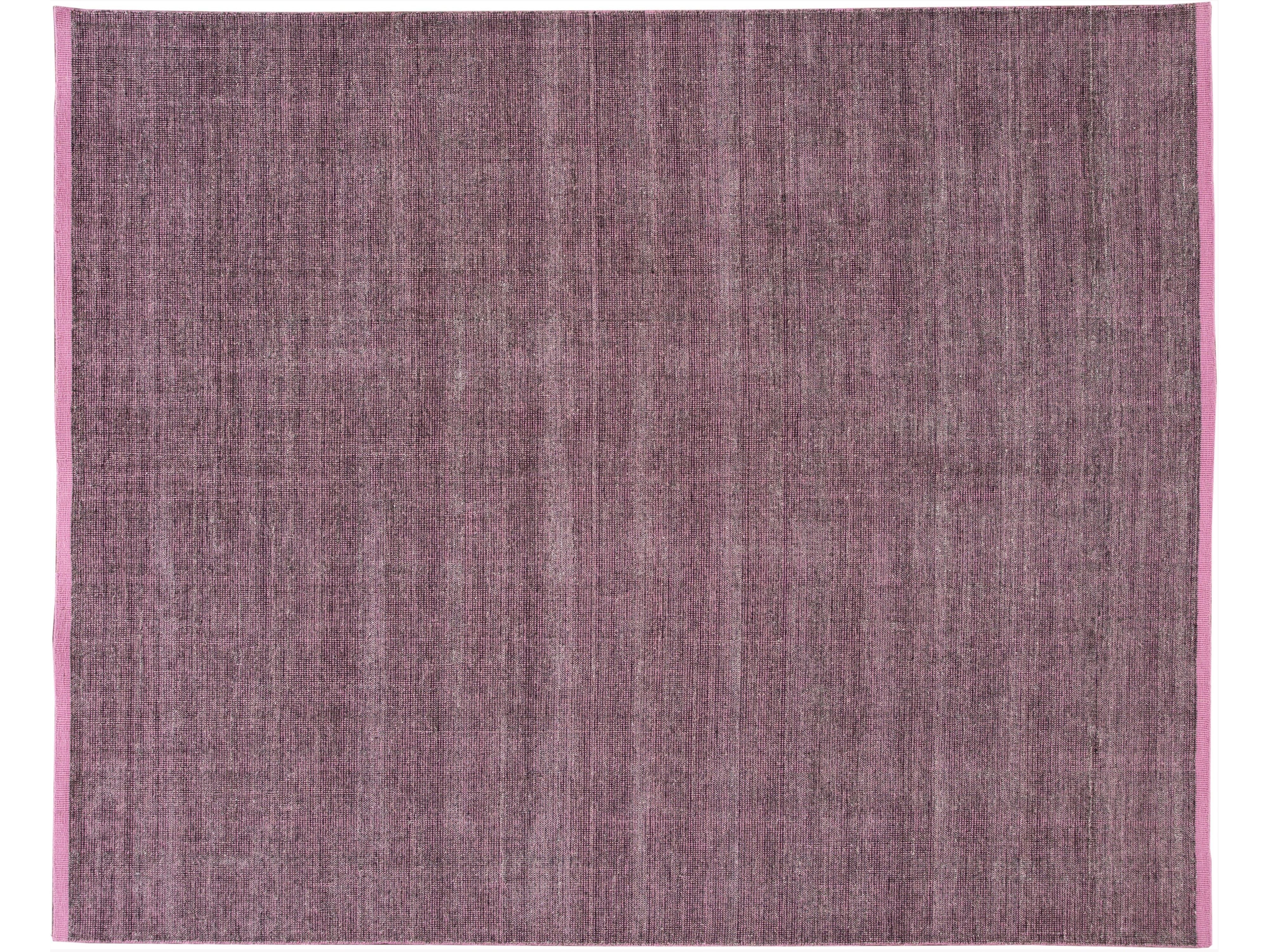 Modern Bamboo & Silk Boho Rug 9 X 12