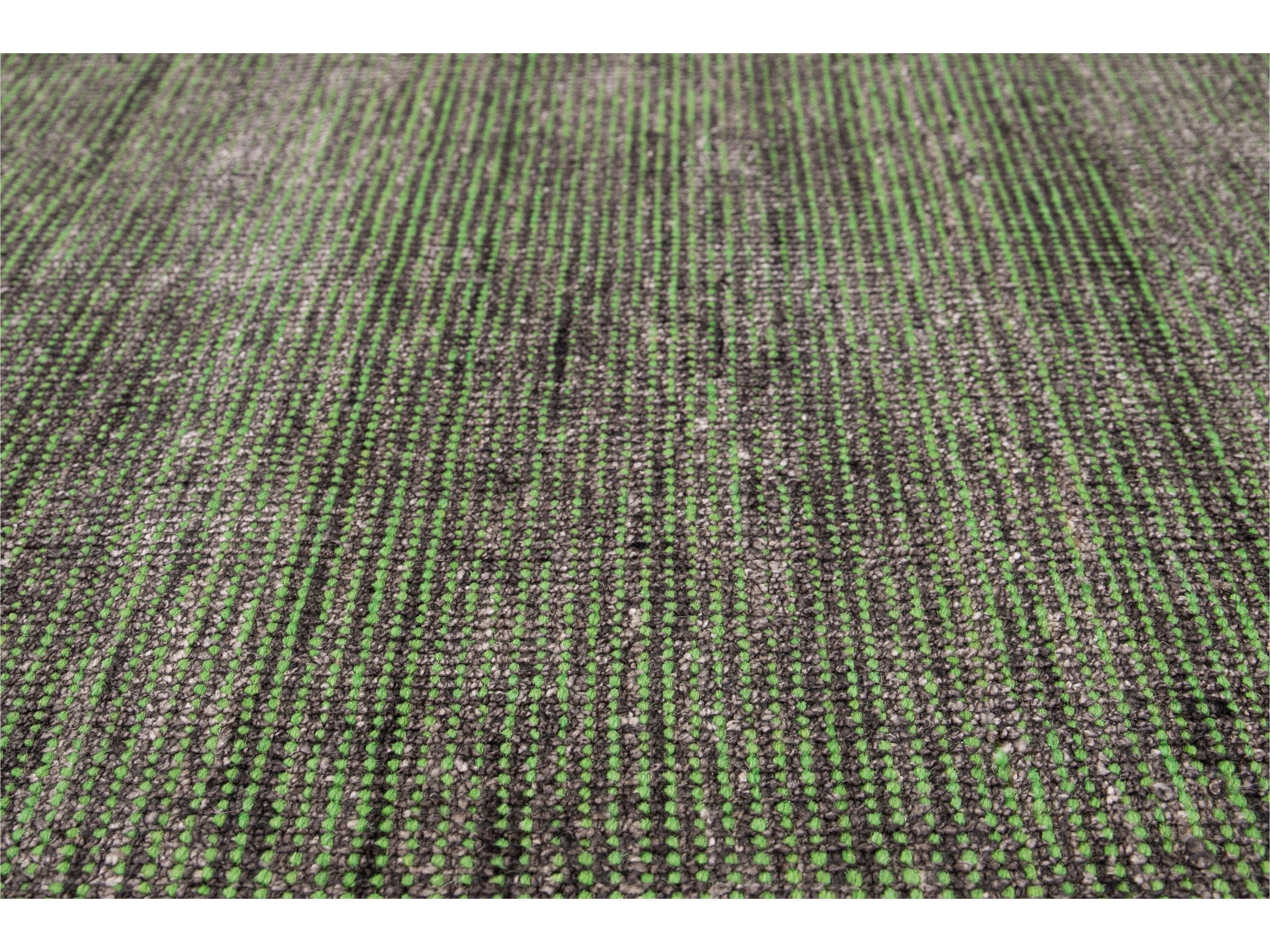Modern Bamboo & Silk Boho Rug 9 X 12