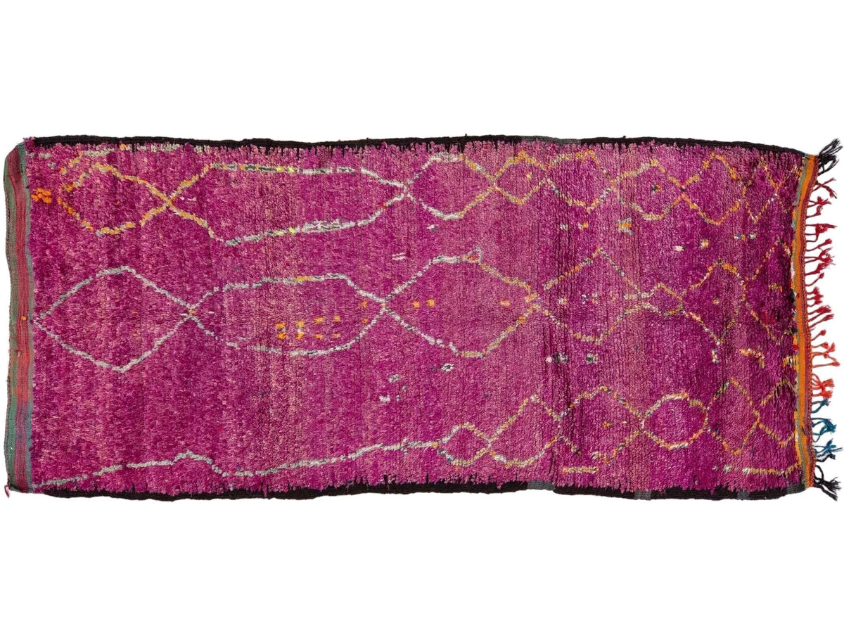 Vintage Moroccan Tribal Wool Rug 5 X 11