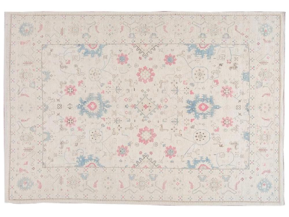 Modern Afghan Khotan Wool Rug 9 X 13