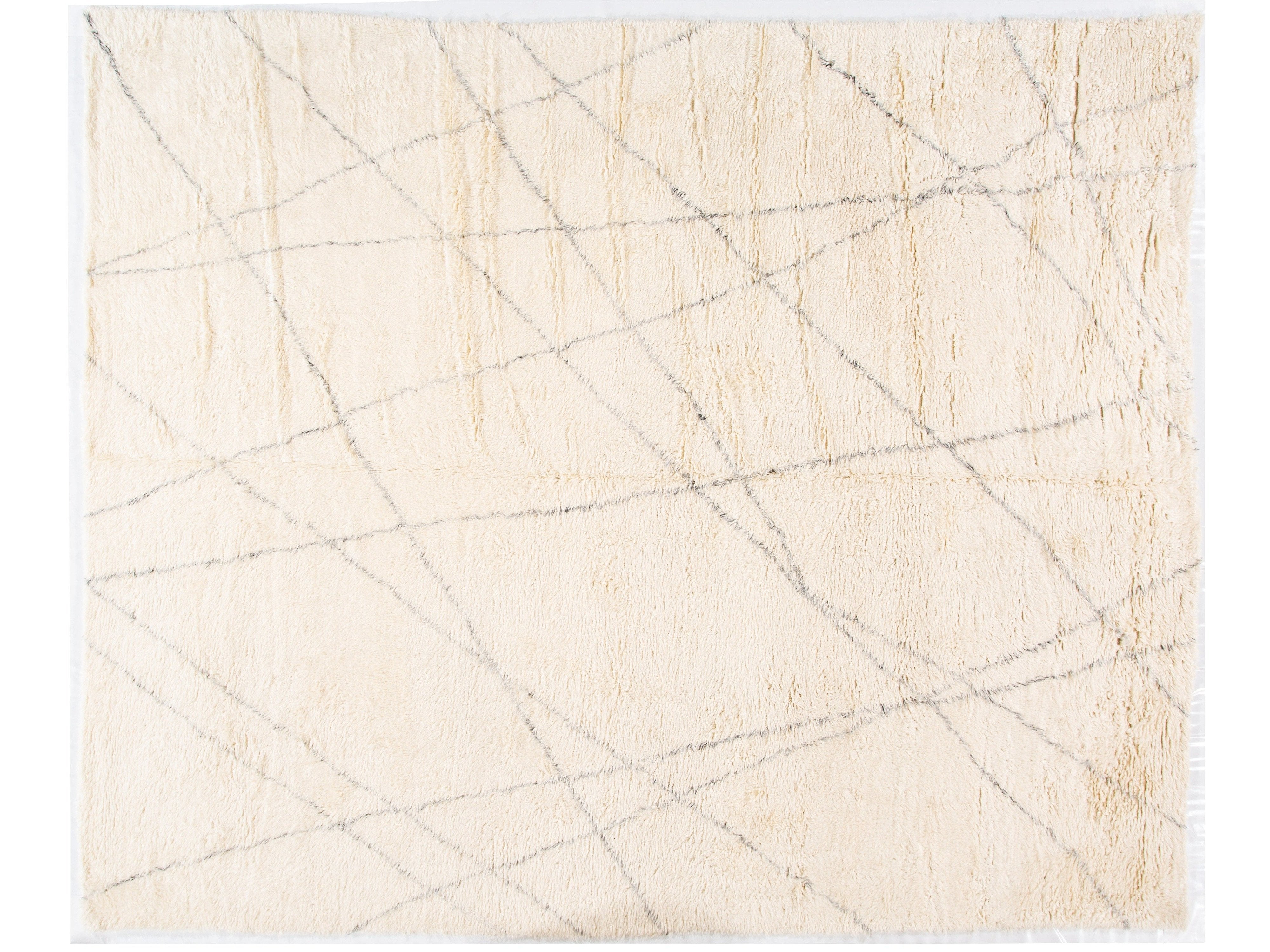 Modern Moroccan Style Wool Rug 12 X 15