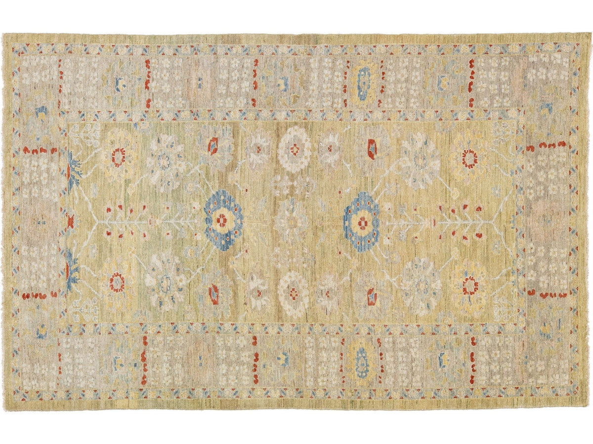 Modern Sultanabad Wool Rug 6 X 10