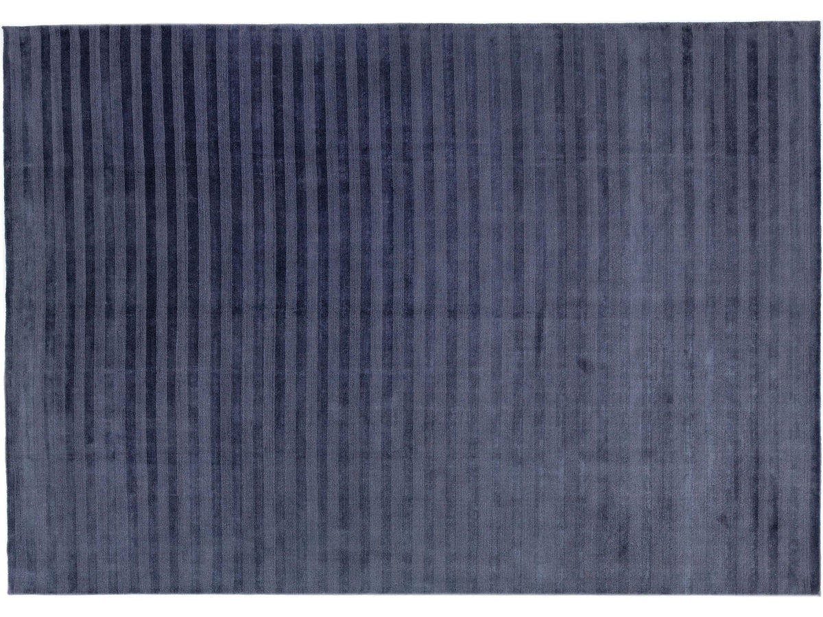 Modern Indian Wool Rug 10 X 14