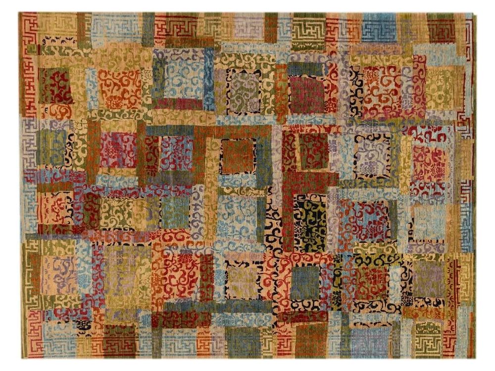 Modern Transitional Wool Rug 9 x 12