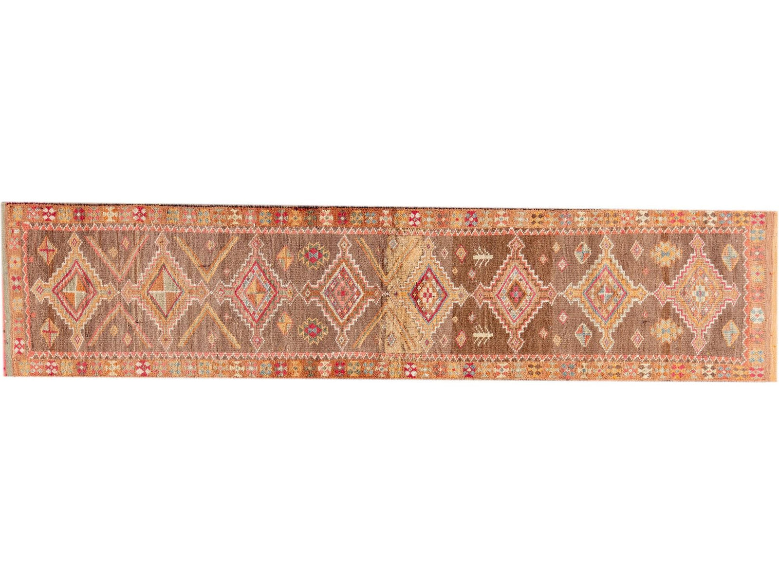 Vintage Turkish Anatolian Runner Rug, 3 X 14
