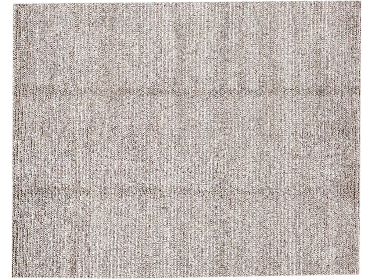 Modern Felted Wool Rug 8 X 10