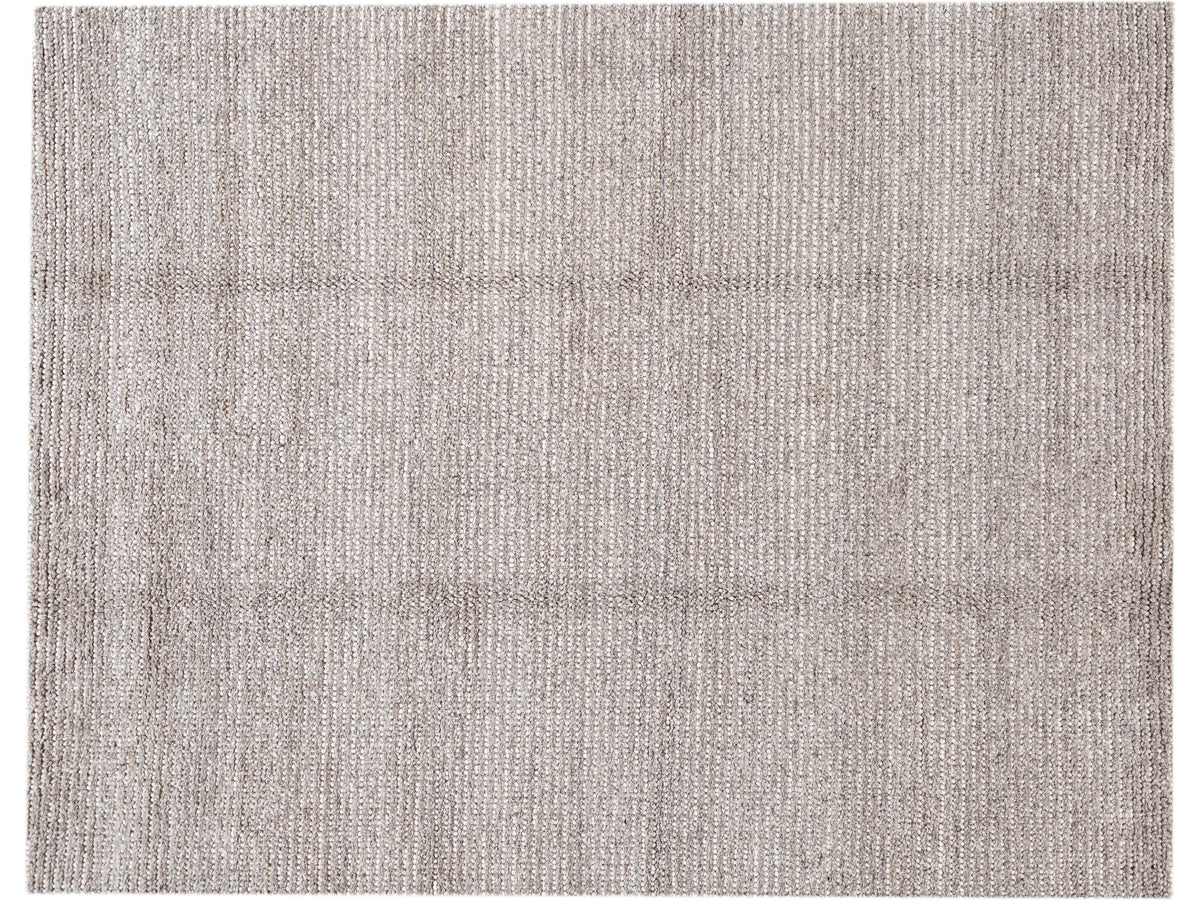 Modern Felted Wool Rug 9 X 12