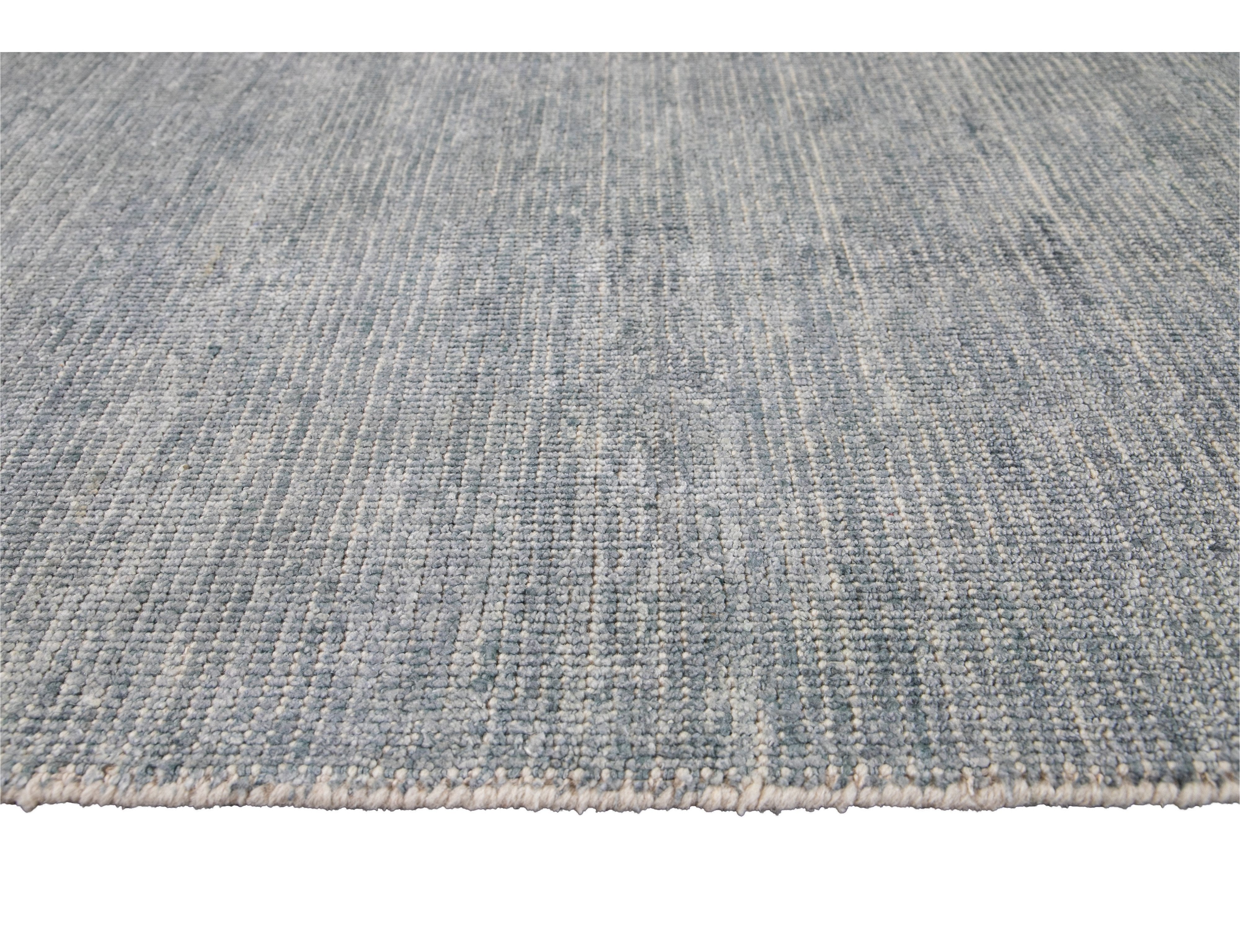 Modern Bamboo & Silk Boho Rug 10 X 14