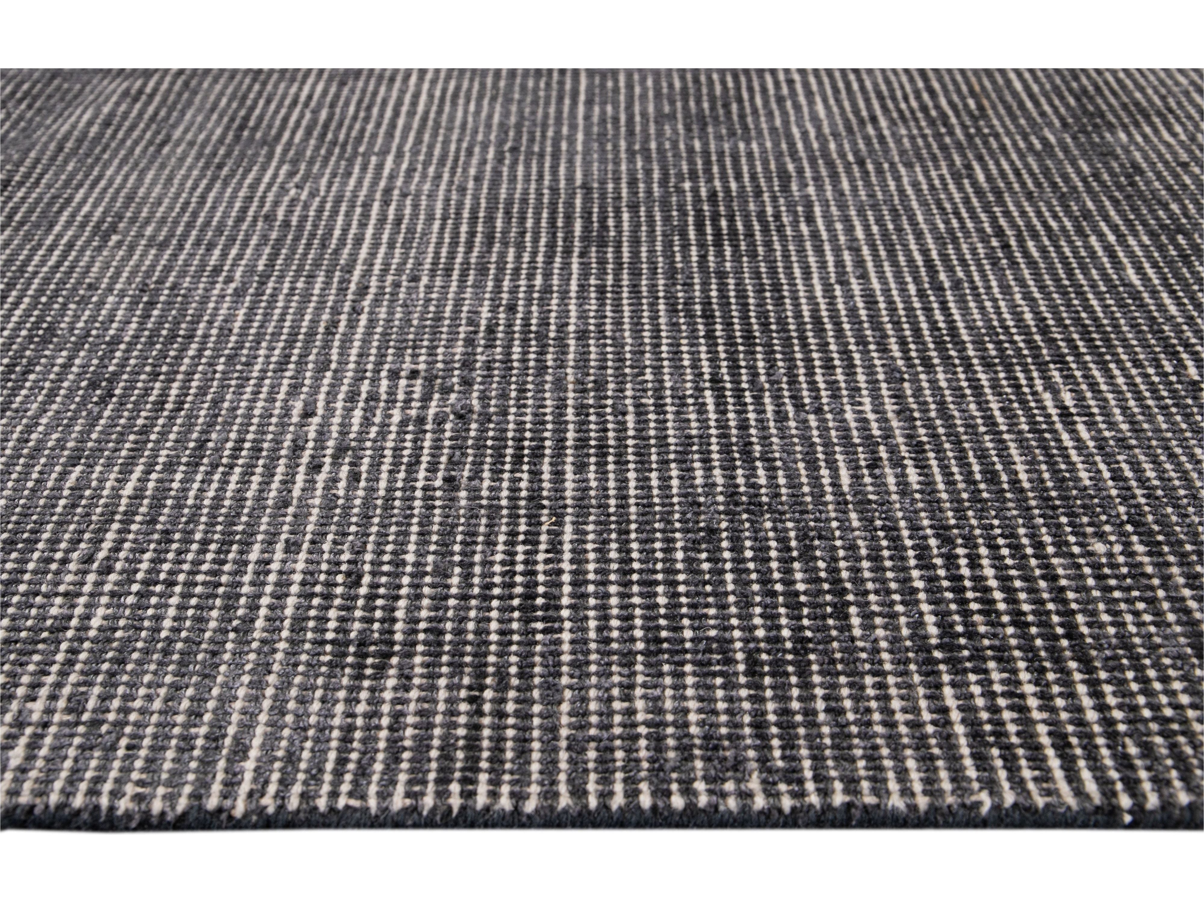 Modern Bamboo & Silk Boho Rug 9 X 12