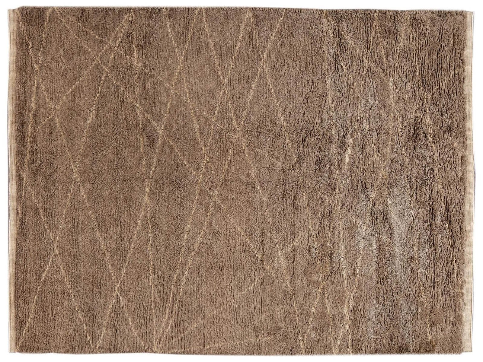 Modern Moroccan-Style Wool Rug 9 X 12