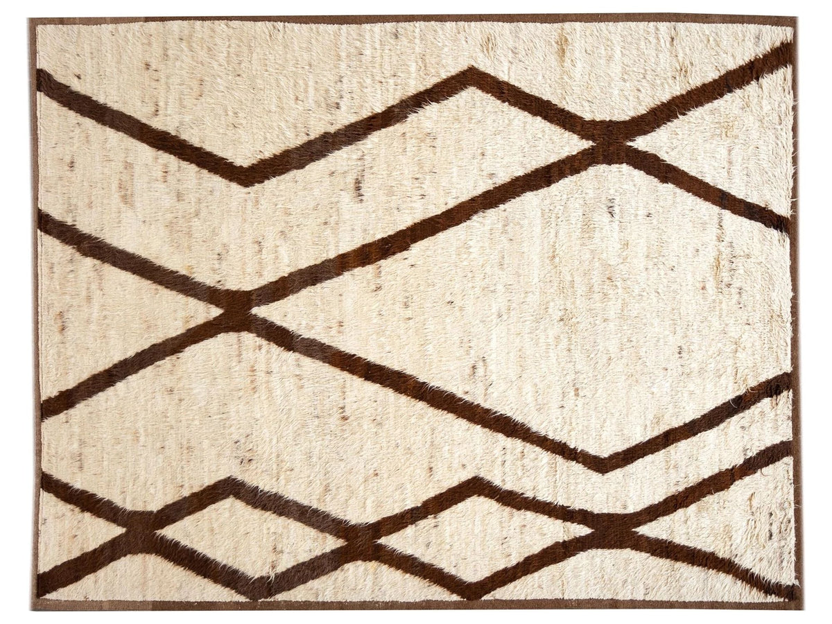 Modern Moroccan Style Wool Rug 9 X 11