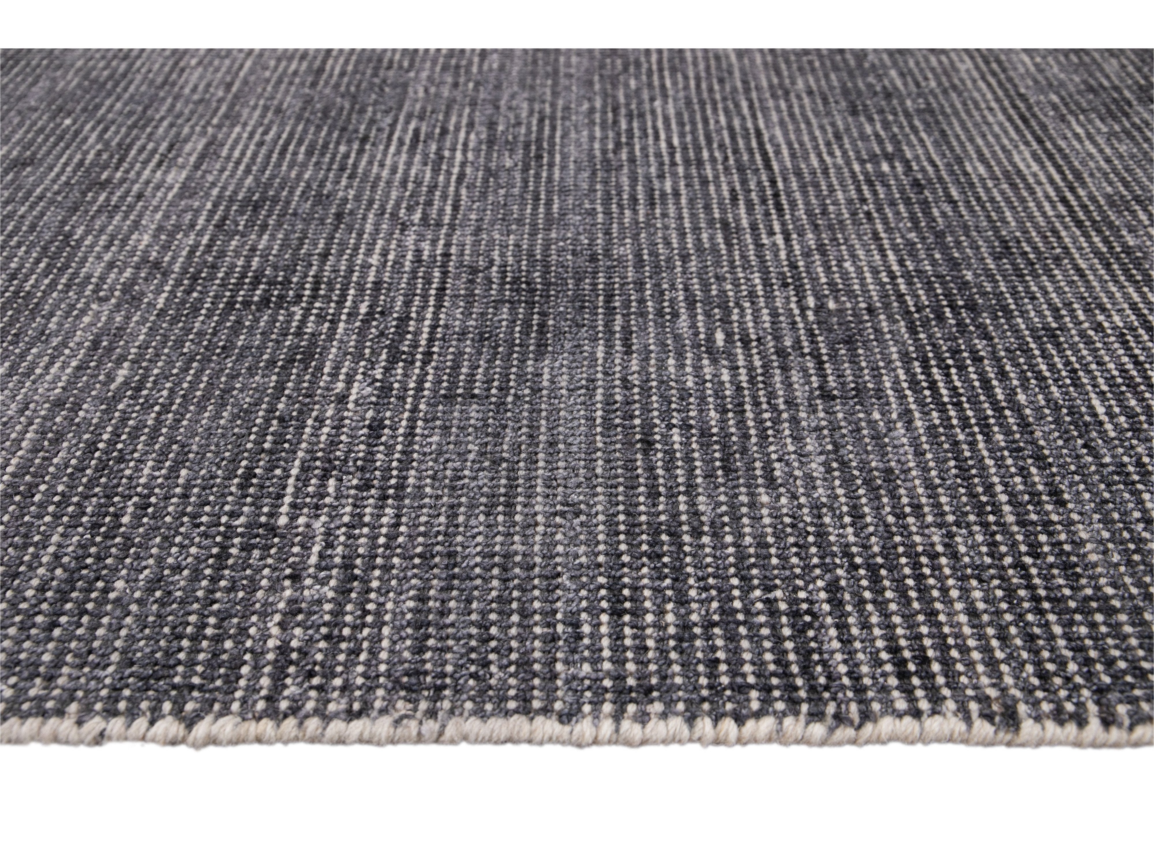 Modern Bamboo & Silk Boho Rug 9 X 12