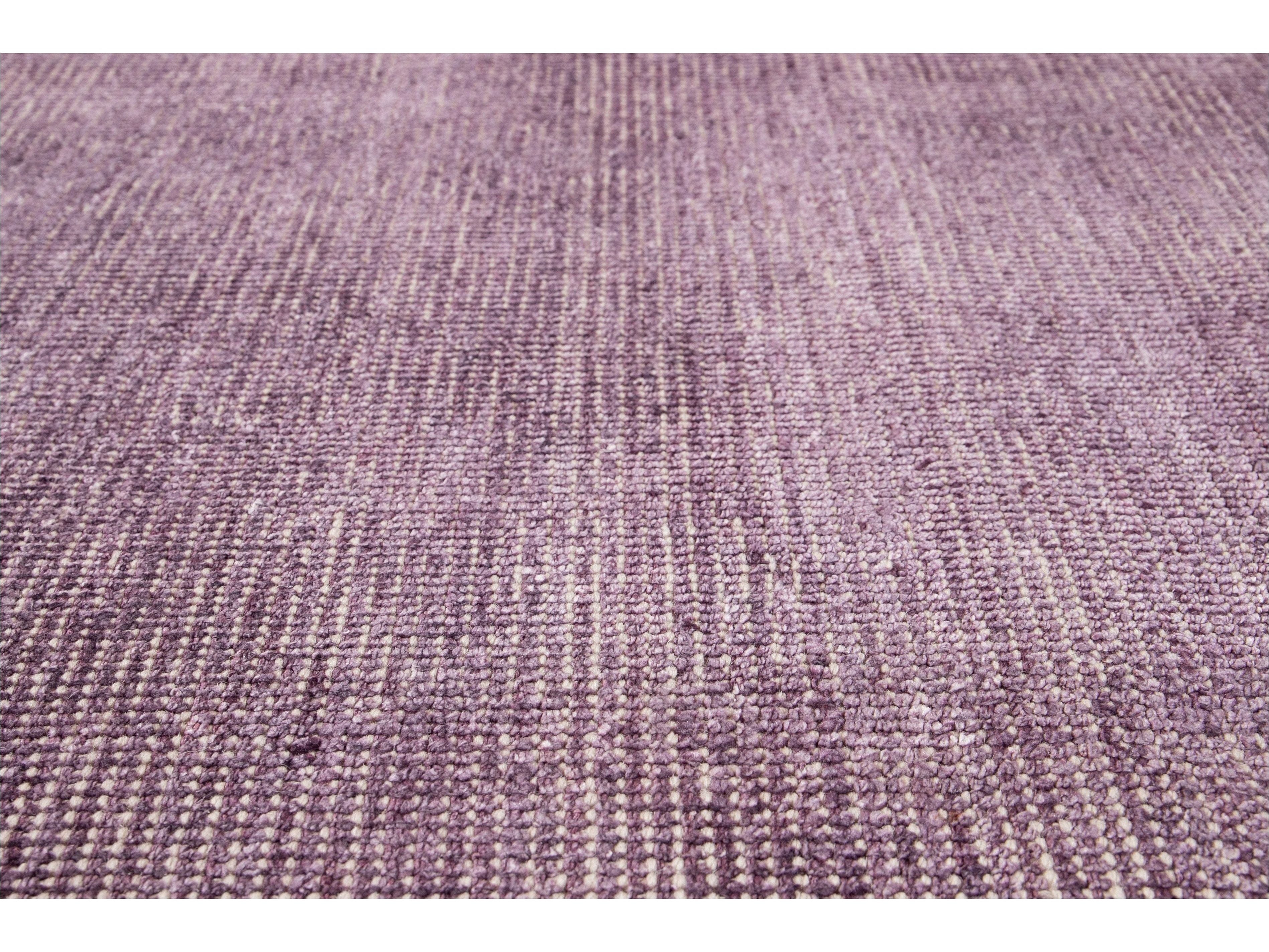 Modern Bamboo & Silk Boho Rug 9 X 12
