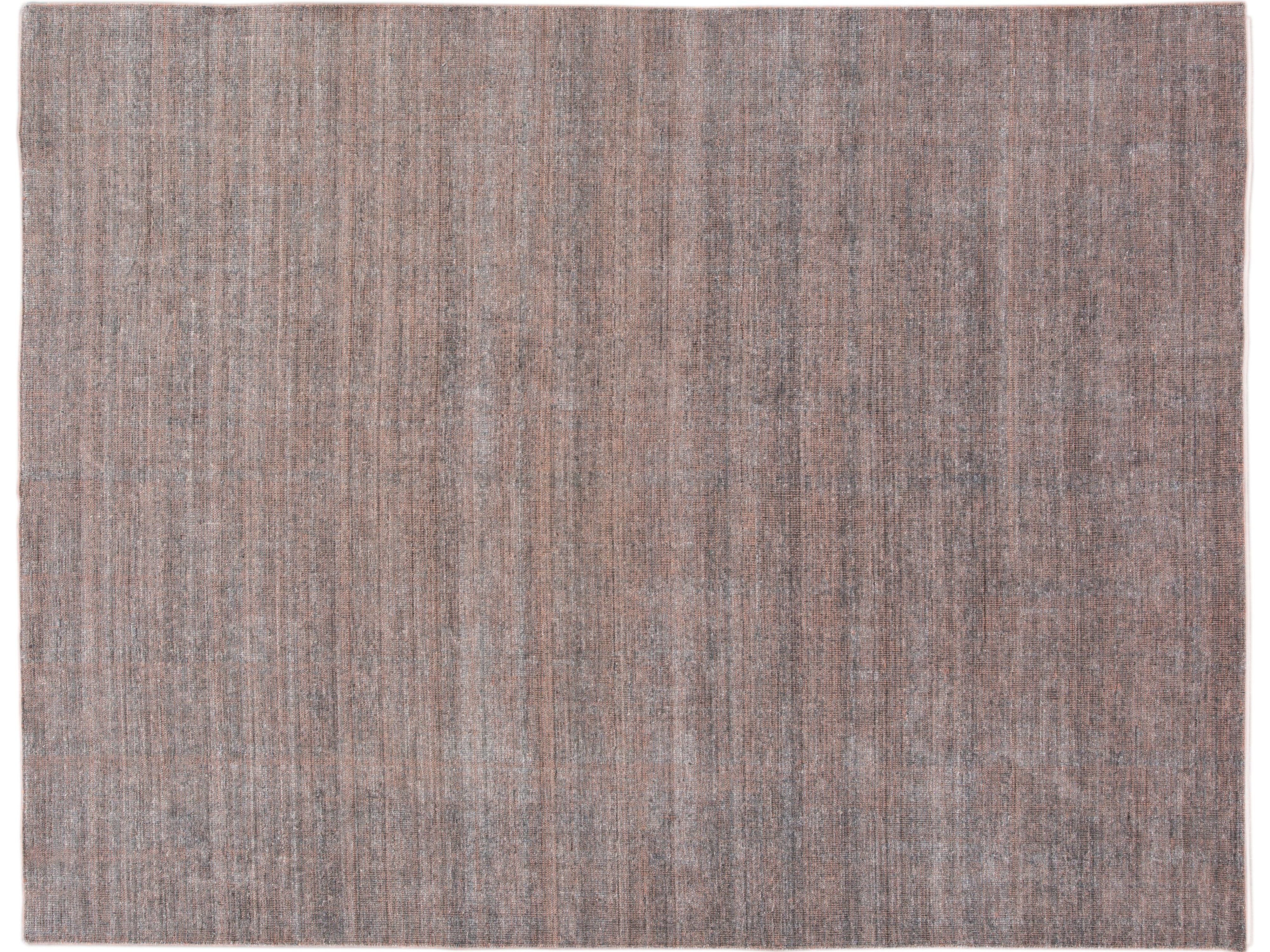 Modern Bamboo & Silk Boho Rug 9 X 12