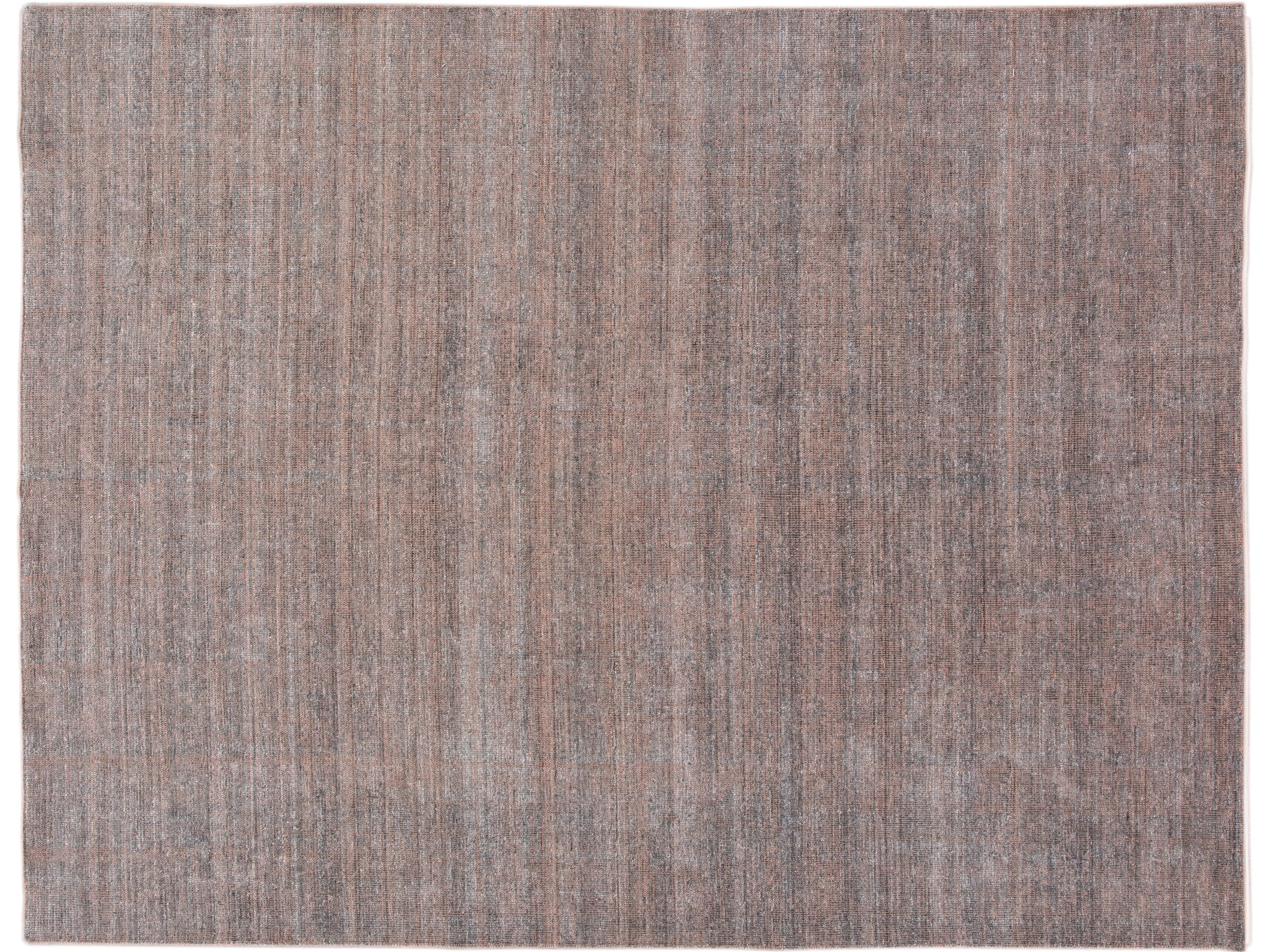 Modern Bamboo & Silk Boho Rug 9 X 12