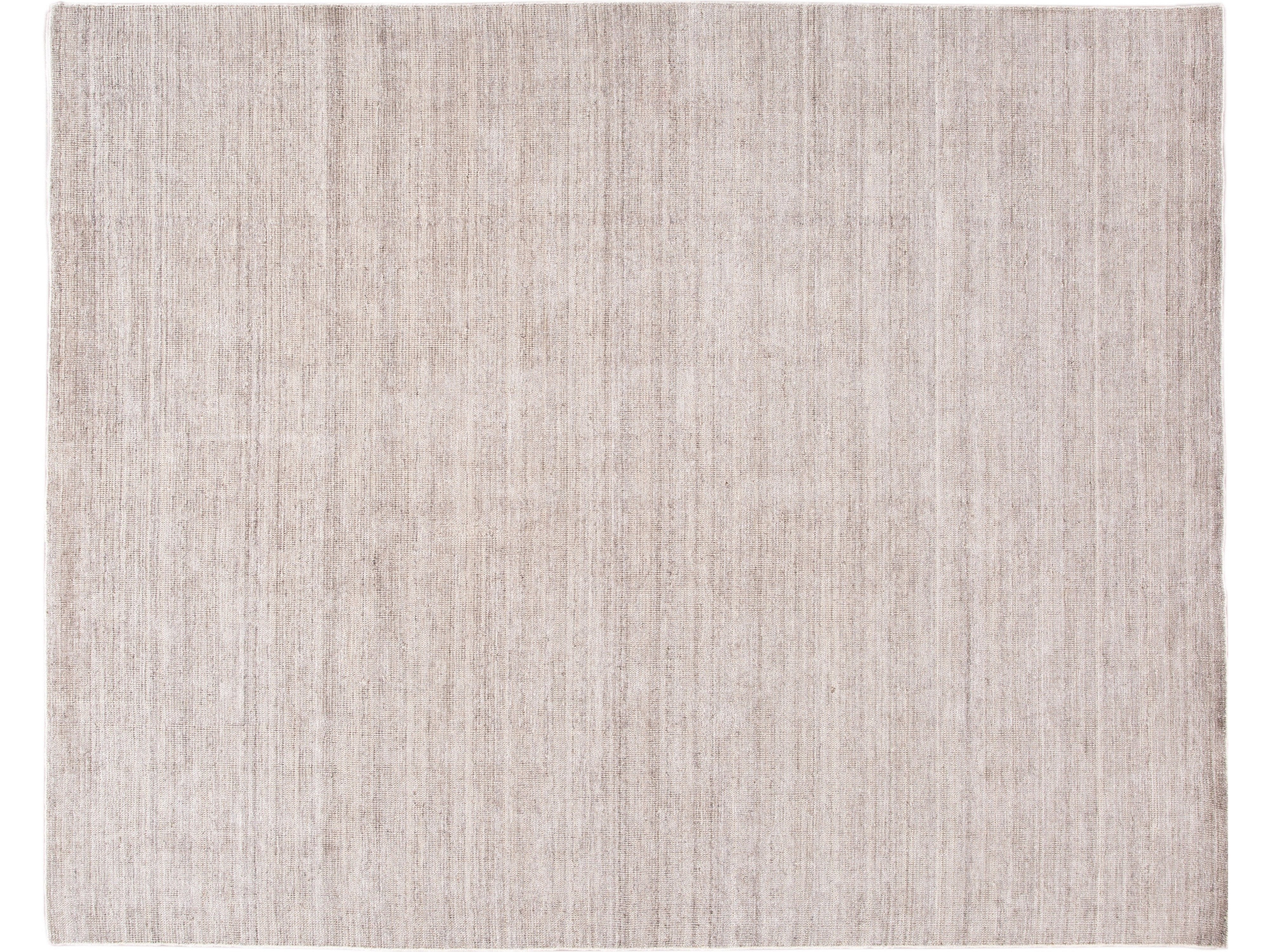 Modern Bamboo & Silk Boho Rug 9 X 12