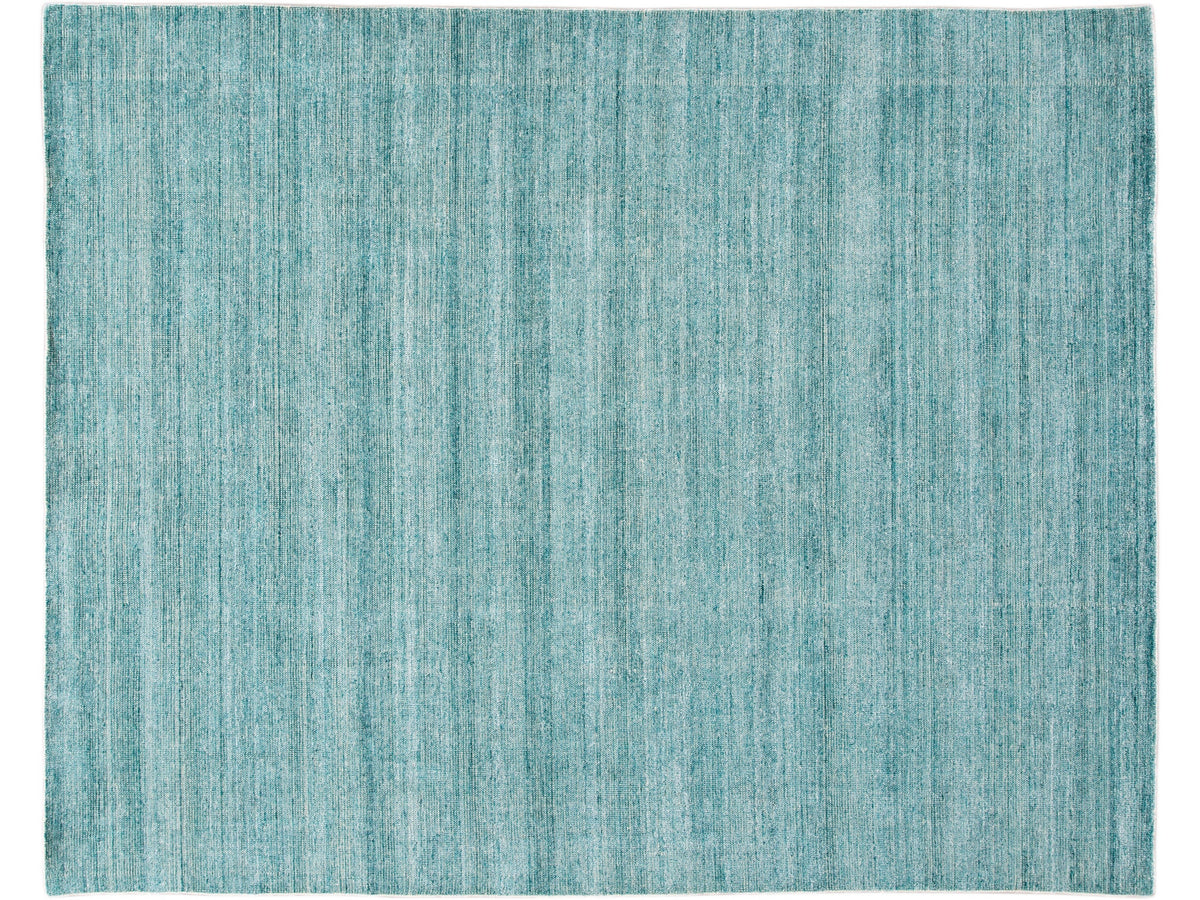 Modern Bamboo & Silk Groove Rug 9 X 12